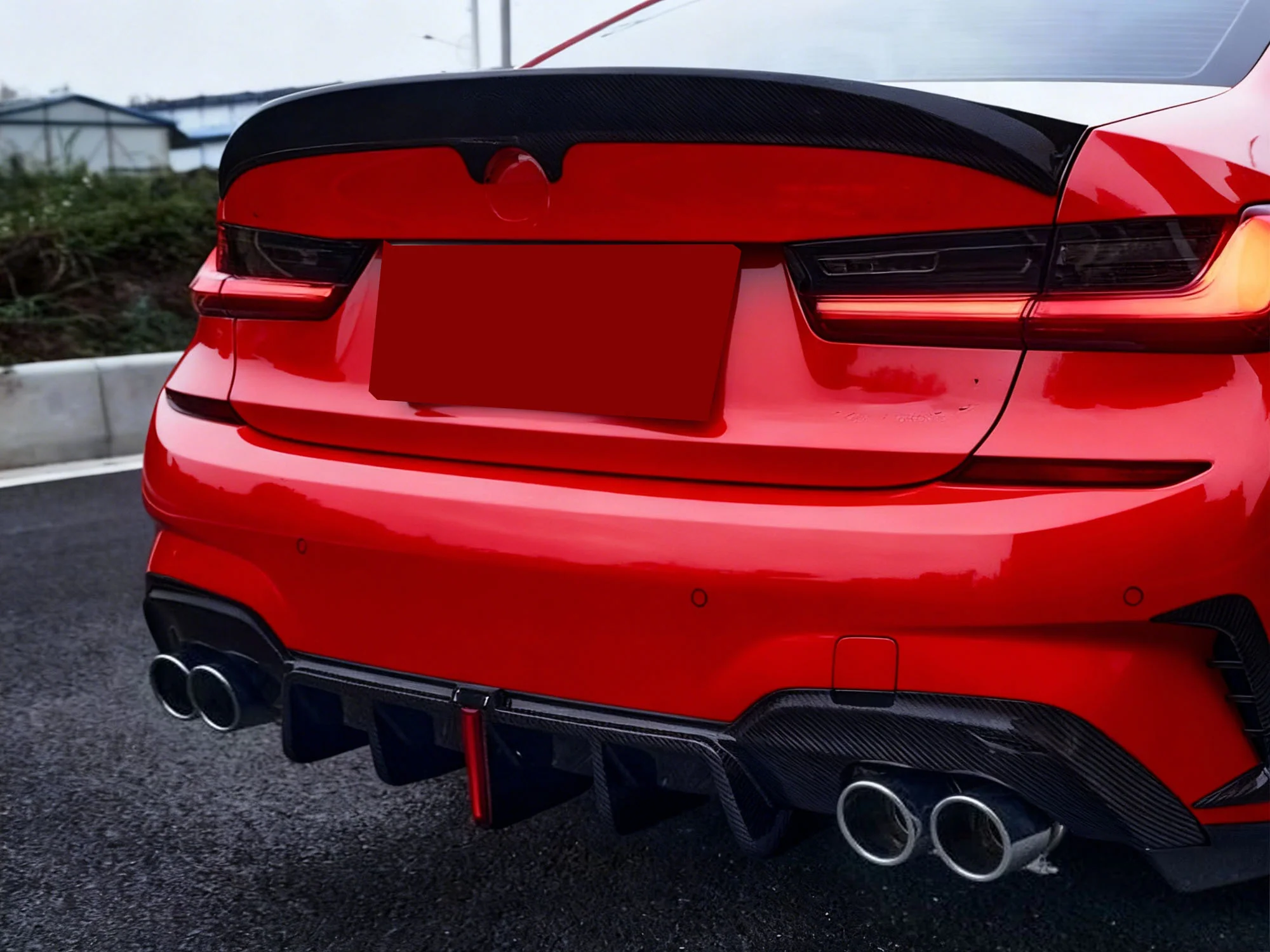 Gloss Black Exhaust Tips Tailpipe for BMW G23 M440i G20 M340i G42 M240i 2019-2026 - Image 3