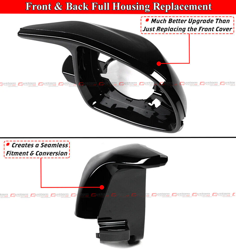 Gloss Black For 2014-2018 BMW F15 X5 F16 X6 X4 X3 M Style Mirror Cover Conversion Housing Assembly - Image 3