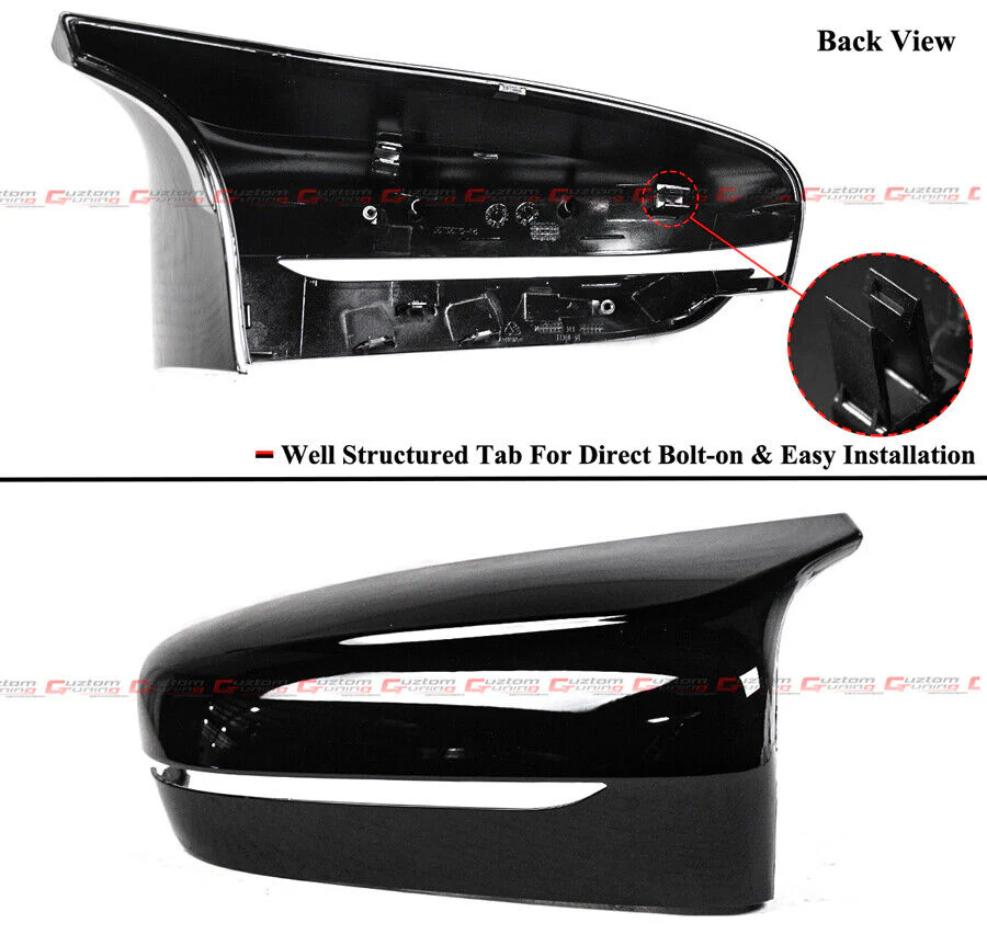 Gloss Black For 2019-2025 BMW G20 330i 330e M5 Style Mirror Cover Conversion Housing Assembly - Image 4
