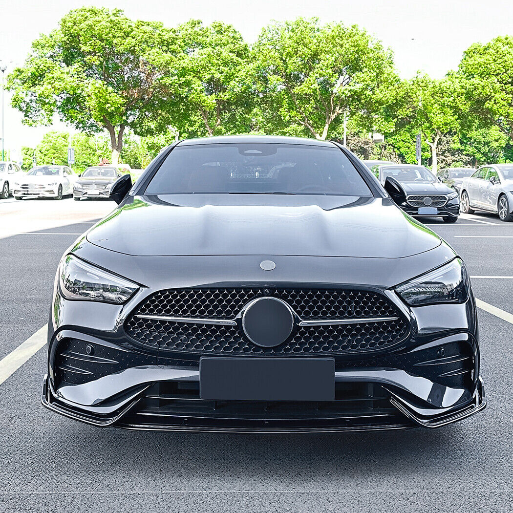 Gloss Black For 2024+ Mercedes CLE 400 Coupe C236 AMG Front Bumper Splitter Lip - Image 5