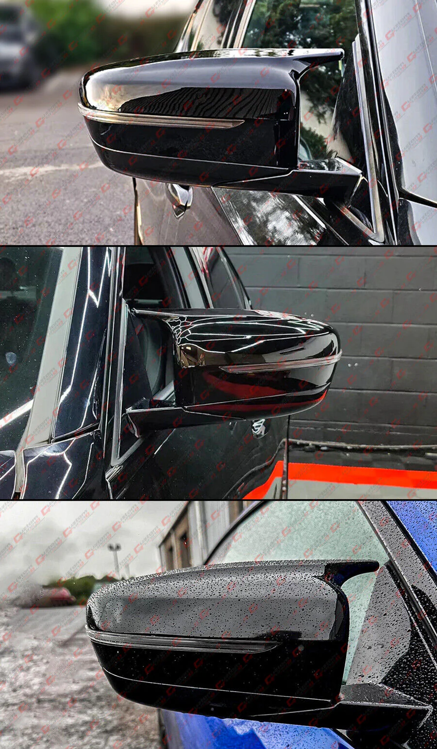 Gloss Black For BMW G42 G22 G23 G30 G11 G15 M5 Style Mirror Cap Conversion Housing Assembly - Image 6