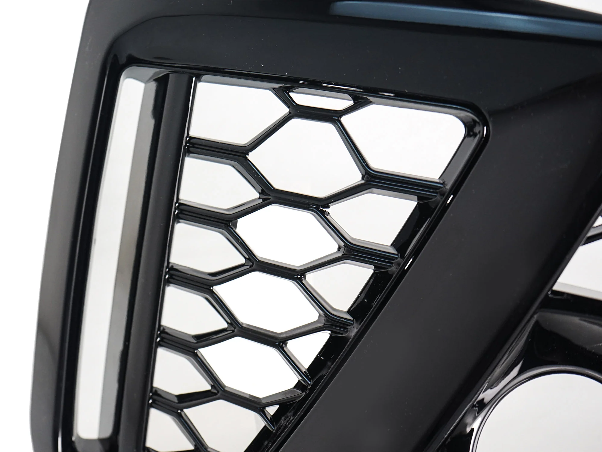 Gloss Black Front Bumper Fog Light Cover Grille For Audi A4 B9 S-LINE S4 2020-2025 - Image 9