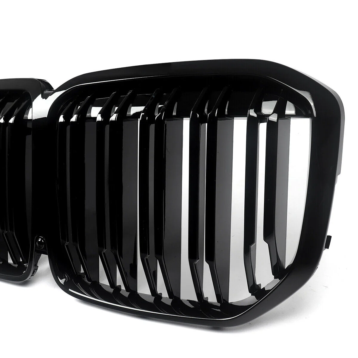 Gloss Black Front Bumper Grill Dual Slats For BMW X7 G07 M50i 2019-2022 - Image 4