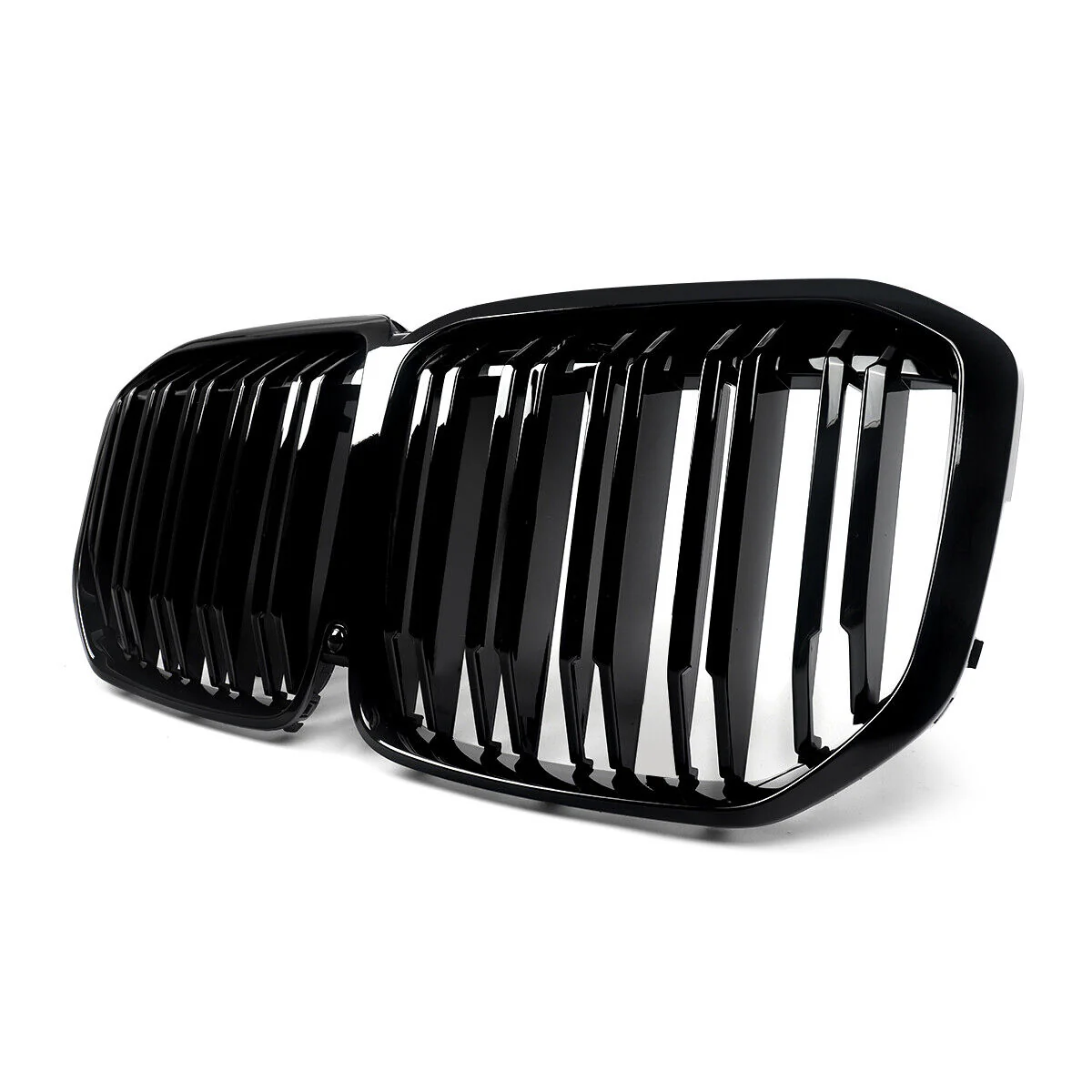 Gloss Black Front Bumper Grill Dual Slats For BMW X7 G07 M50i 2019-2022 - Image 7