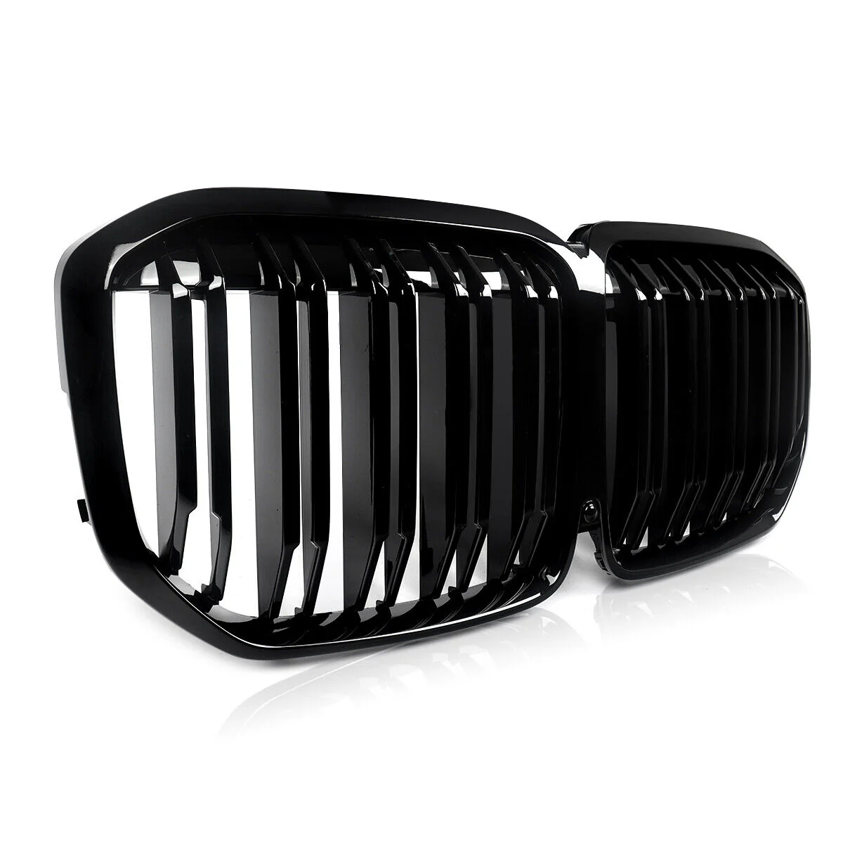 Gloss Black Front Bumper Grill Dual Slats For BMW X7 G07 M50i 2019-2022 - Image 8