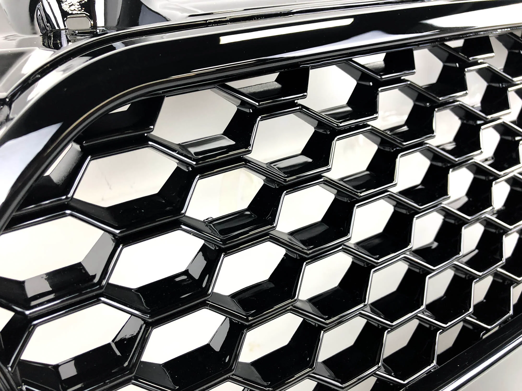 Gloss Black Front Bumper Grille Upper Grill Honeycomb for Audi A3 S3 2013 2014 2015 2016 - Image 10