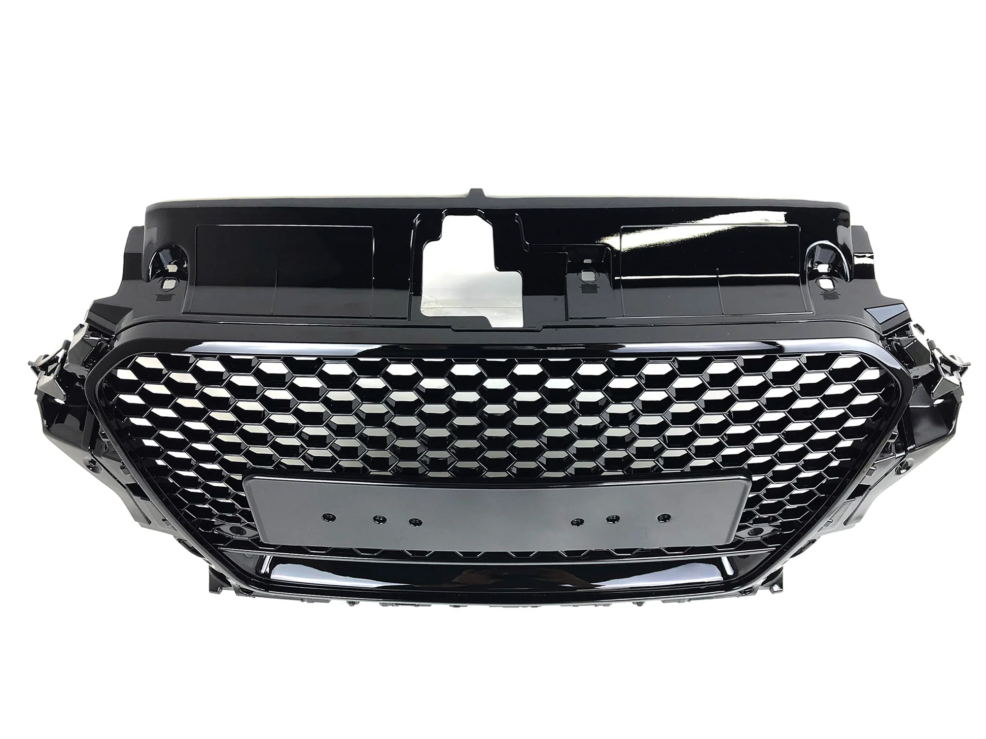 Gloss Black Front Bumper Grille Upper Grill Honeycomb for Audi A3 S3 2013 2014 2015 2016 - Image 12