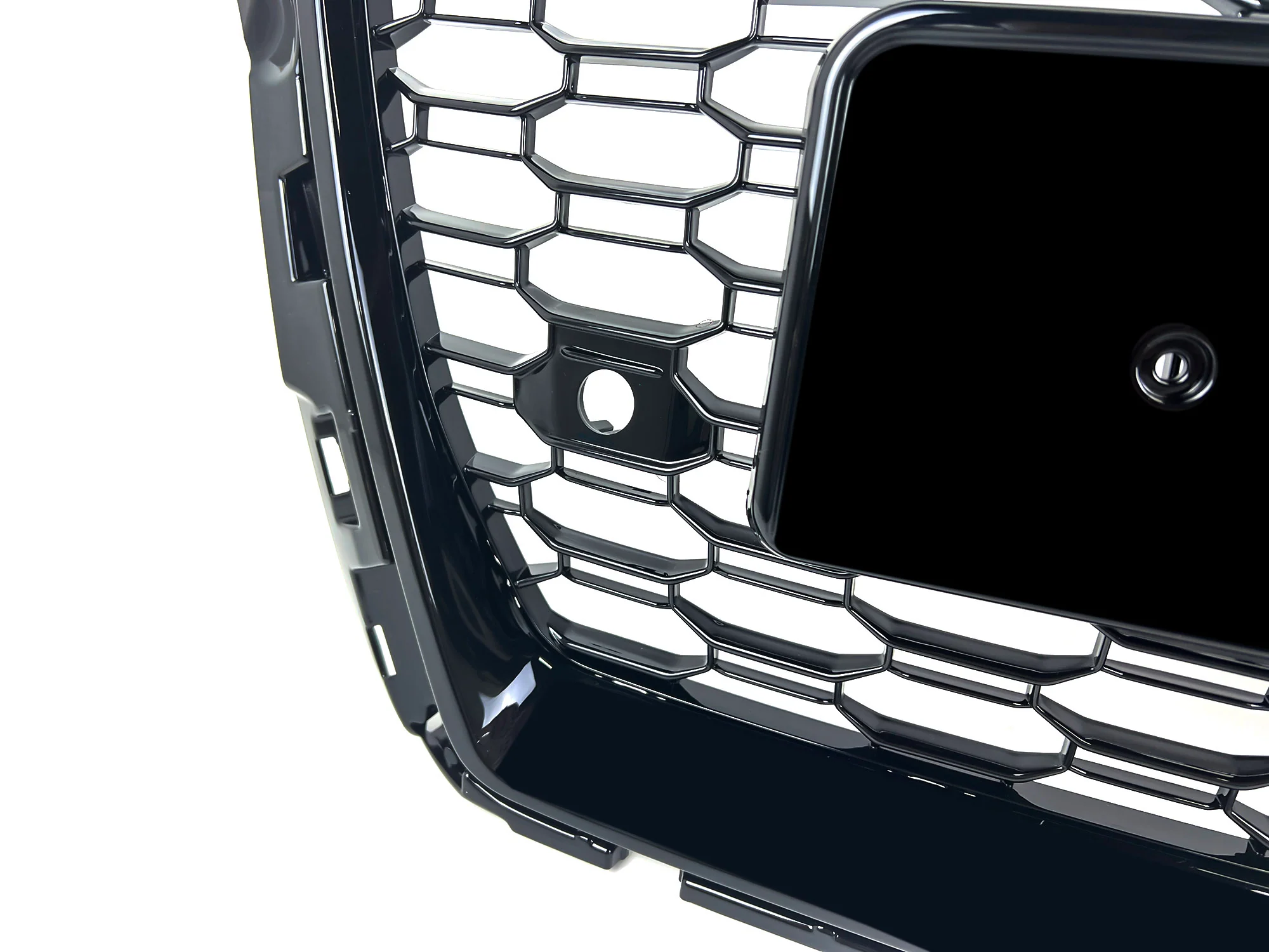 Glossy Black Honeycomb Front Bumper Grille for Audi A3 S3 8V 2017-2020 NON ACC - Image 11