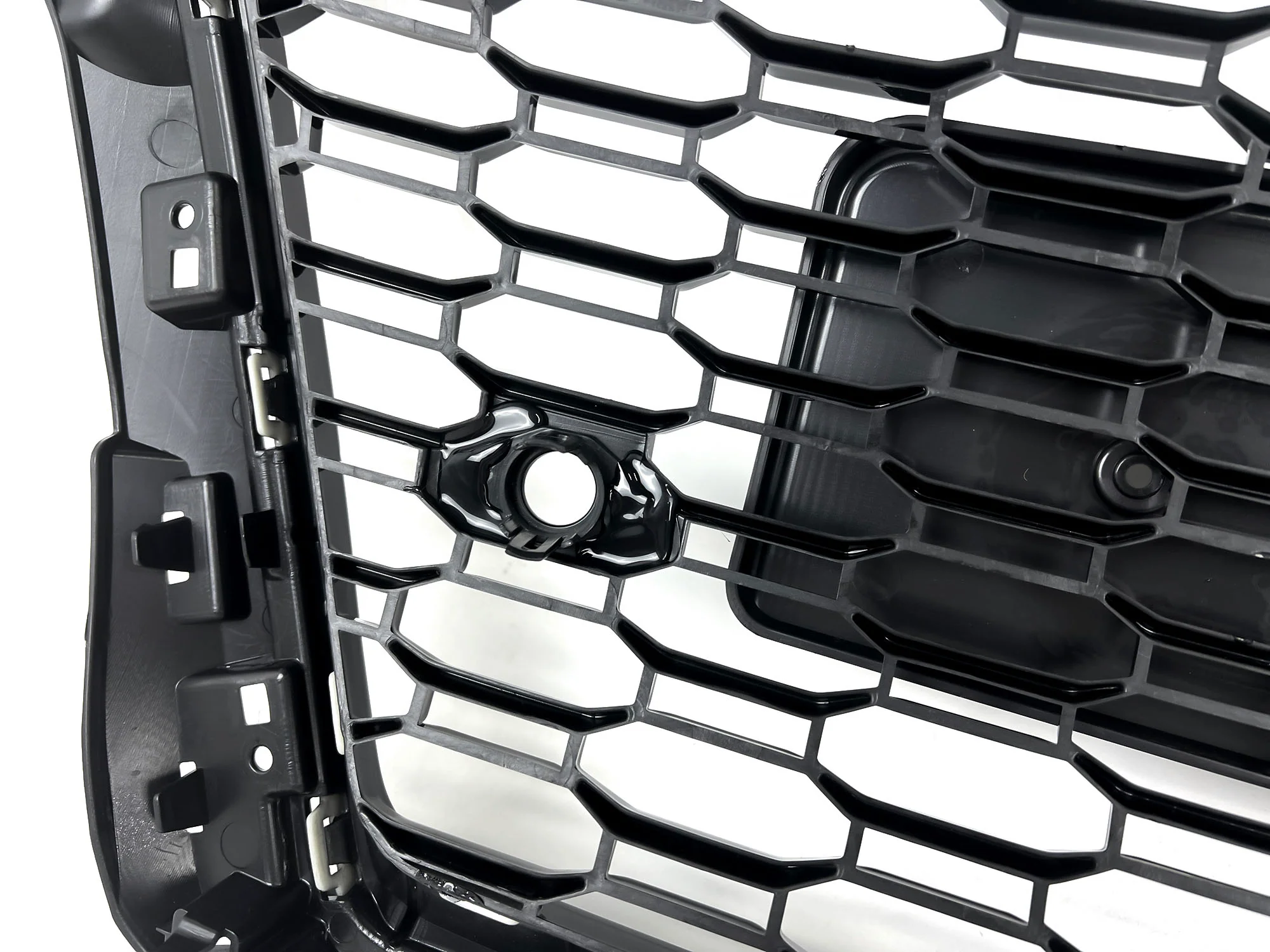 Glossy Black Honeycomb Front Bumper Grille for Audi A3 S3 8V 2017-2020 NON ACC - Image 13