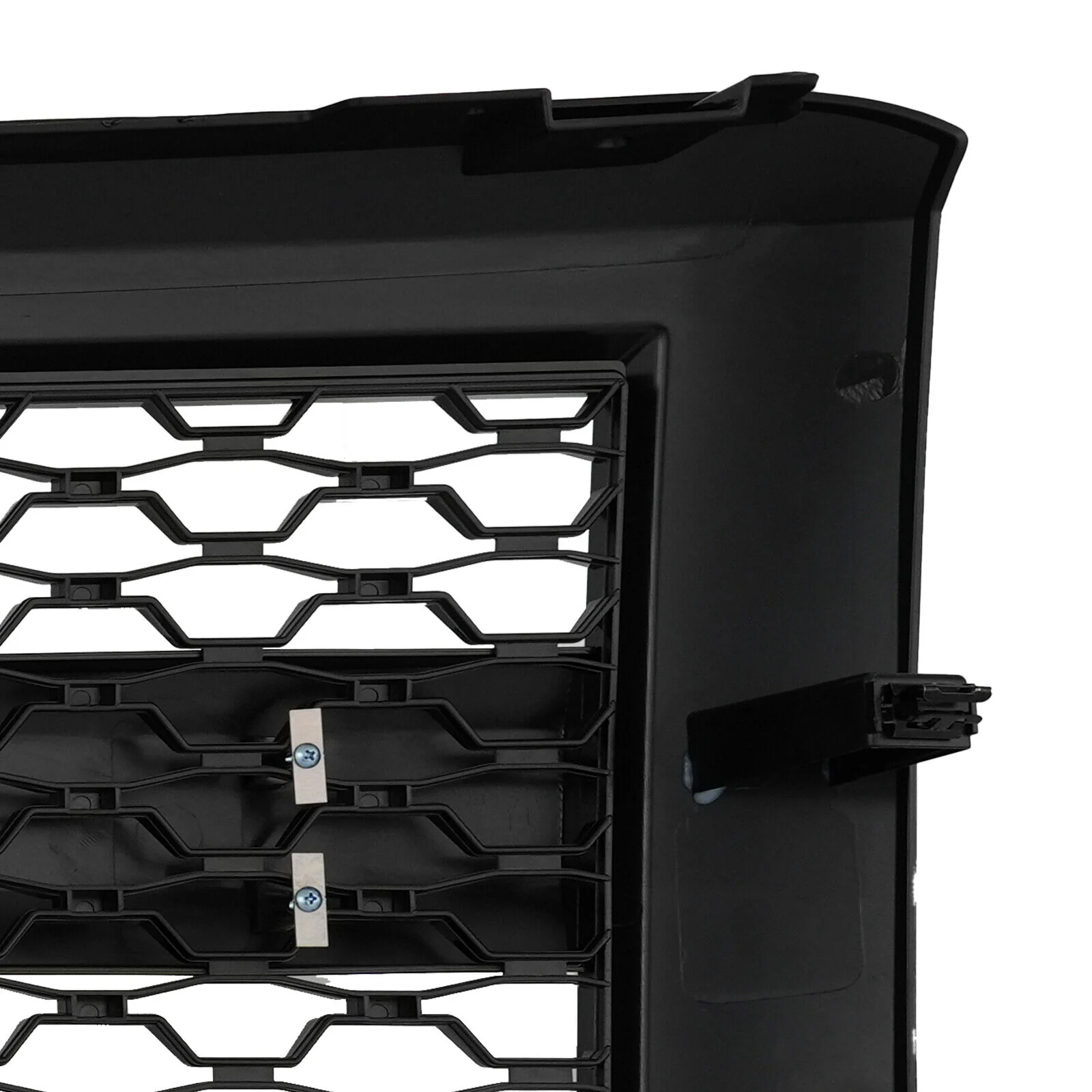 Gloss Black Front Bumper Hood Upper Grille w/Light For 2014-2015 Chevy Silverado 1500 - Image 12