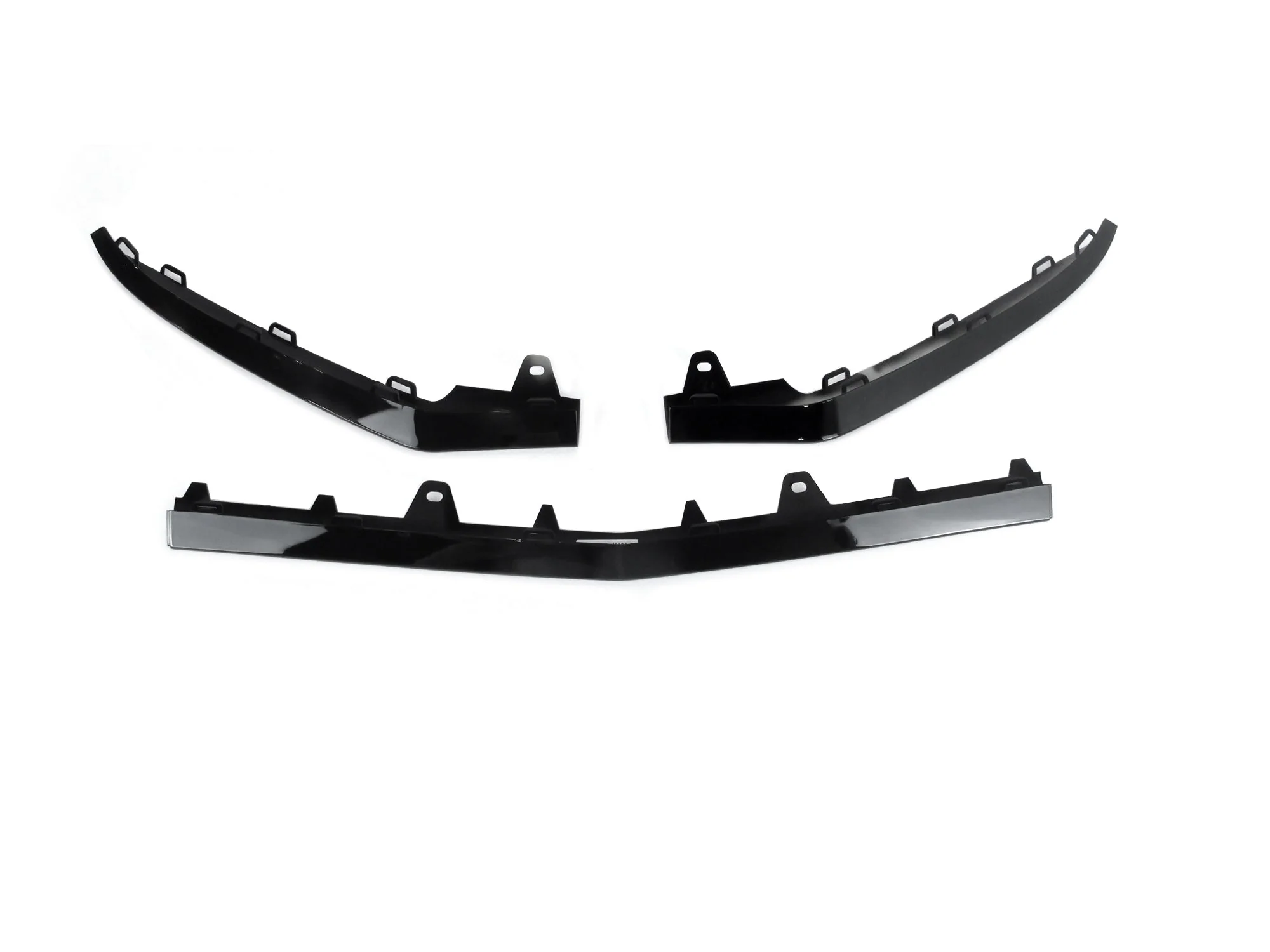 Gloss Black Front Bumper Lip Molding Trims for Mercedes E Class W212 Sedan AMG Pack 2014-2016 di189 - Image 3