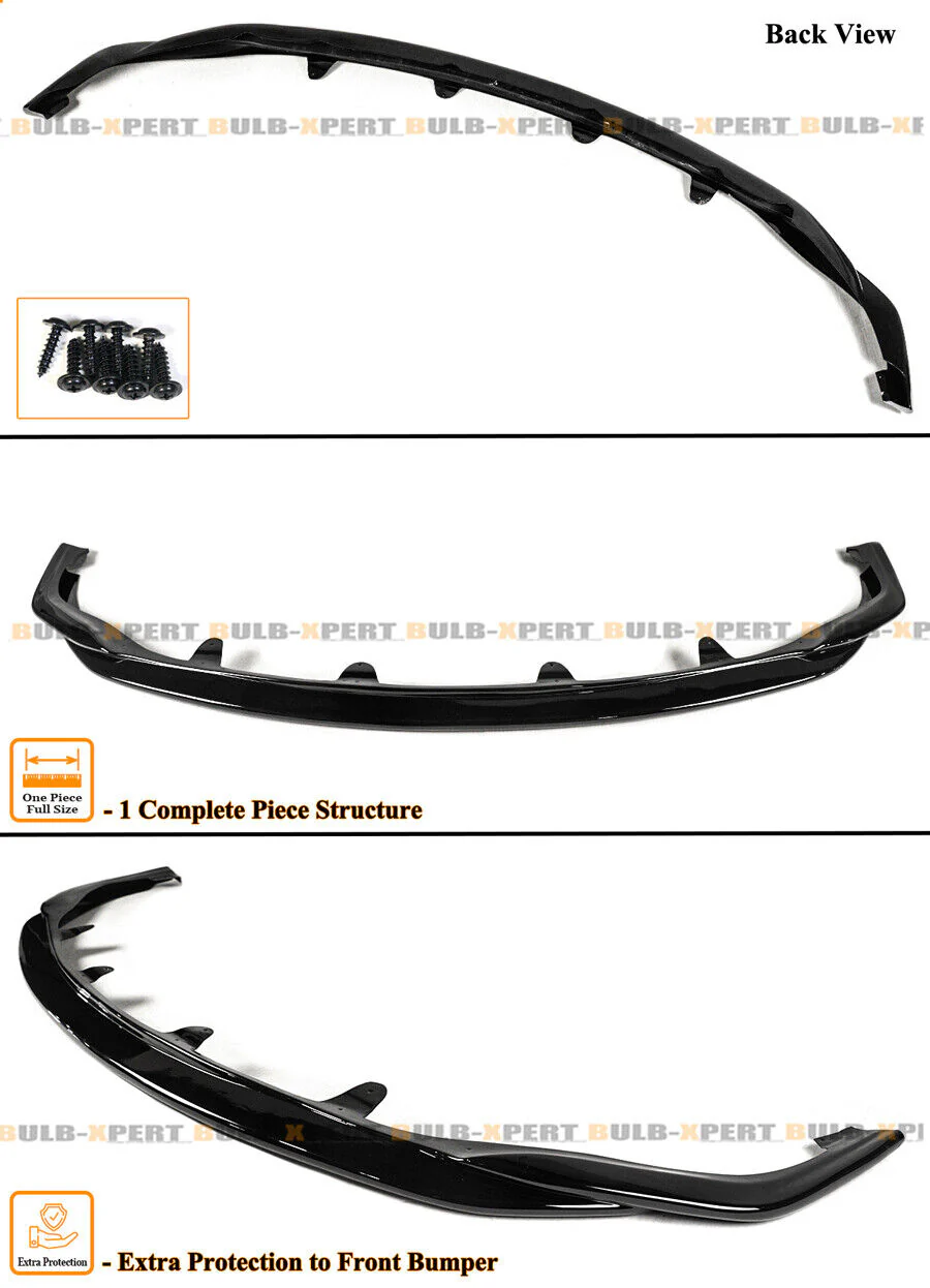 Gloss Black Front Bumper Lip Splitter For 2015-2018 Lexus RC300 RC350 F-Sport - Image 2