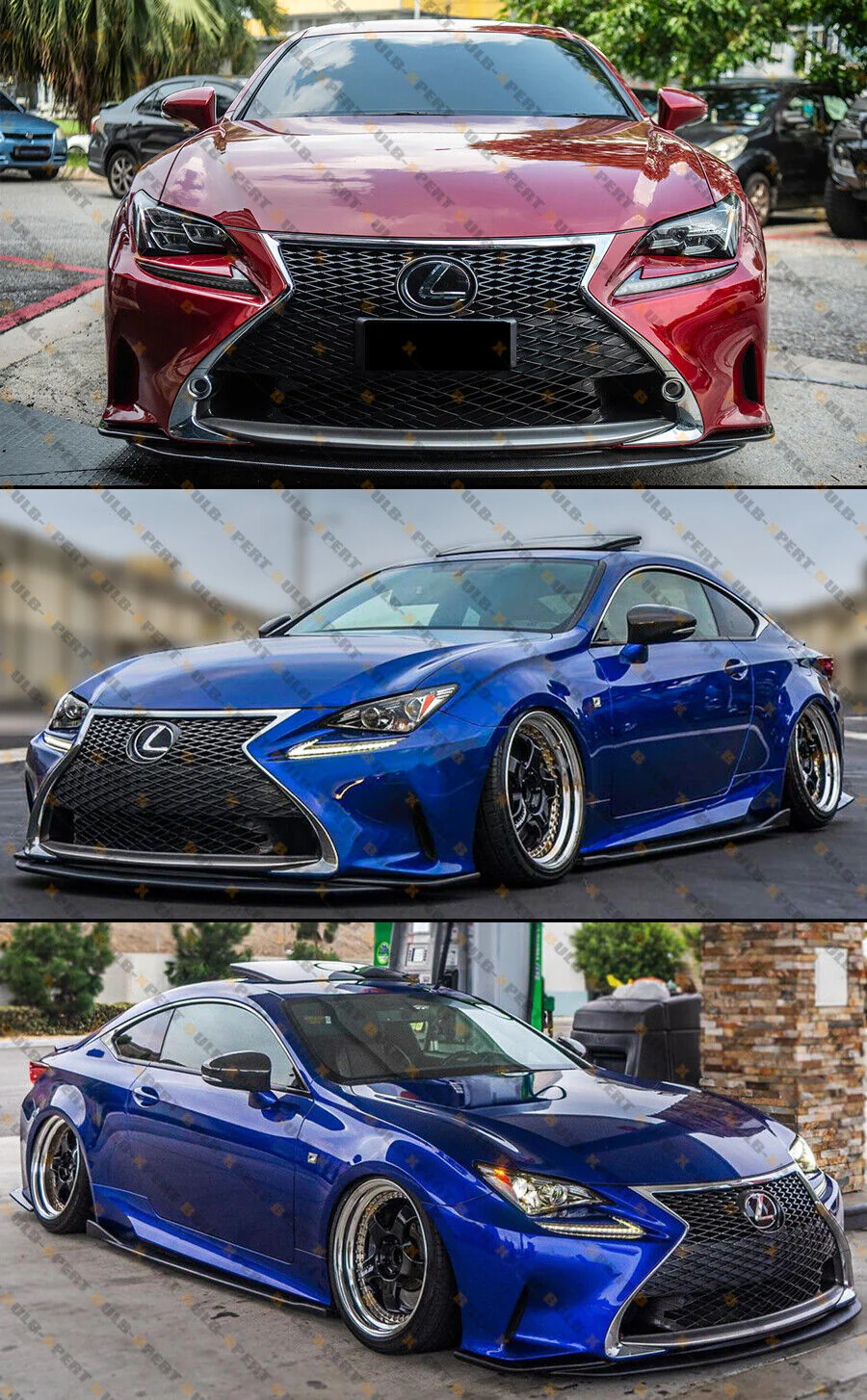 Gloss Black Front Bumper Lip Splitter For 2015-2018 Lexus RC300 RC350 F-Sport - Image 4