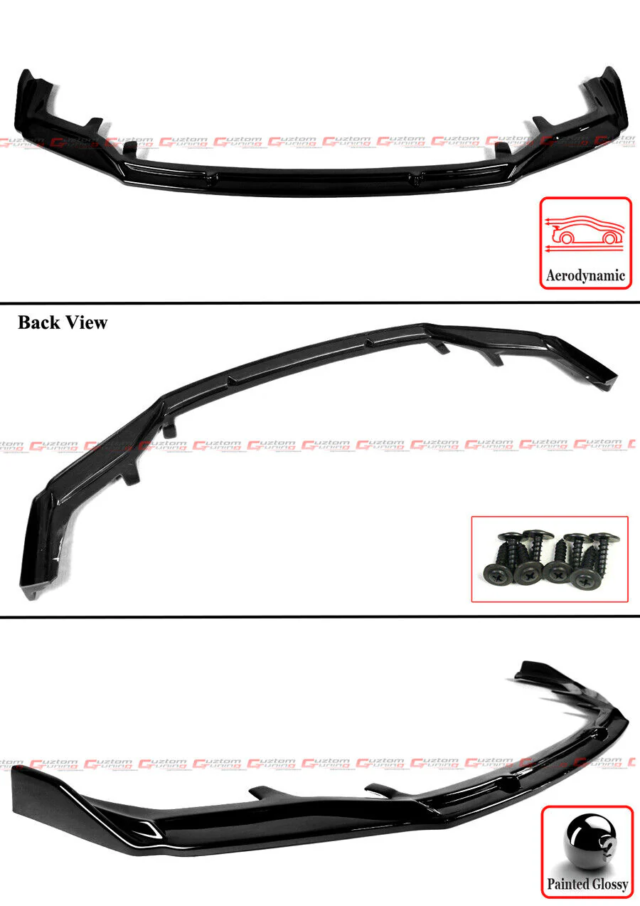 Gloss Black Front Bumper Lip Splitter For 2017-2020 Lexus IS200t IS300 IS350 - Image 2