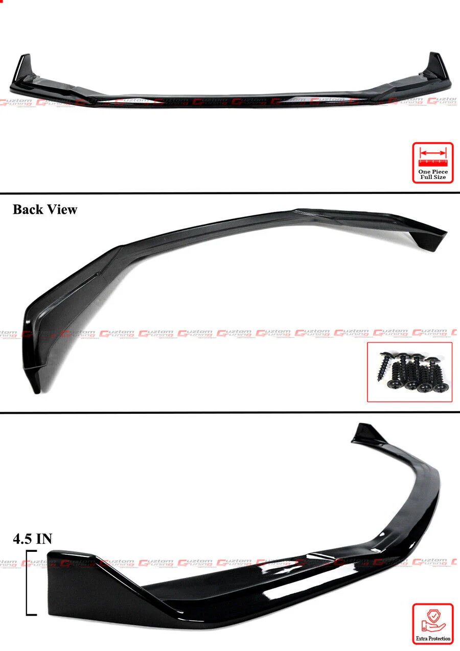 Gloss Black Front Bumper Lip Splitter For 2021-2024 Lexus IS300 IS350 - Image 2