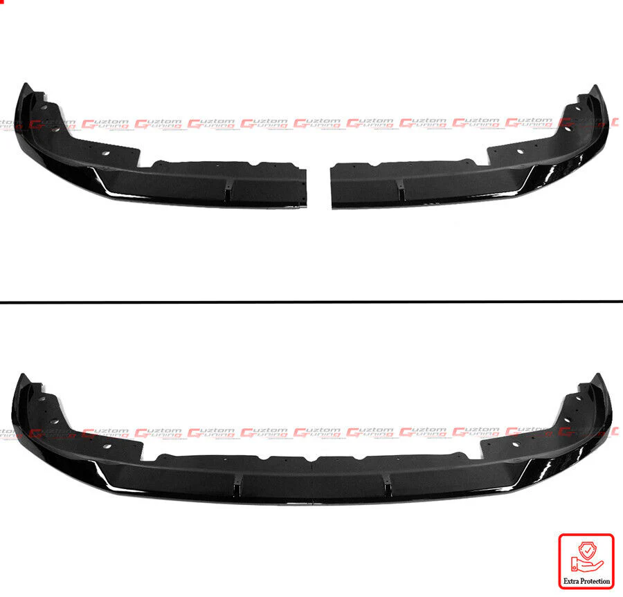 Gloss Black Front Bumper Lip Splitter For 2023-2025 BMW M340i 330i M Sport G20 LCI - Image 2