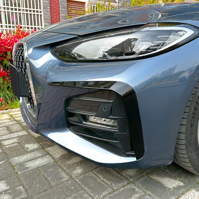 Gloss Black Front Bumper Side Air Vent Trim For BMW 4 Series G22 G23 G26 M Sport 2021-2023 - Image 4