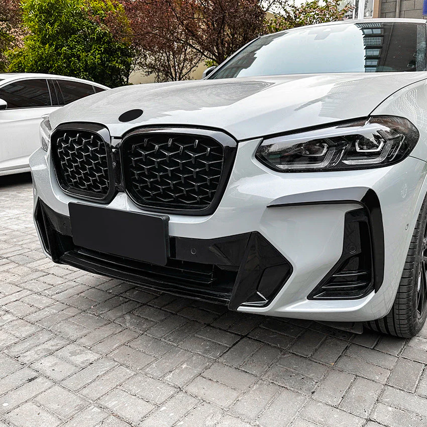 Carbon Black Front Bumper Side Air Vent Trim For BMW X3 X4 G01 G02 M Sport 2022-2023 - Image 14