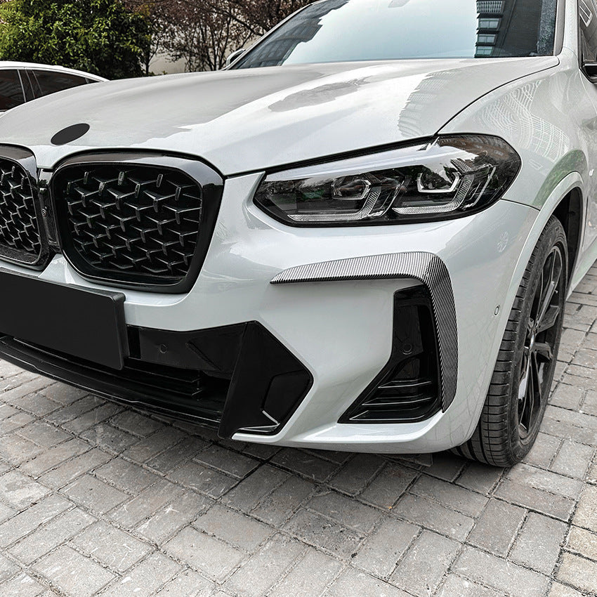 Carbon Black Front Bumper Side Air Vent Trim For BMW X3 X4 G01 G02 M Sport 2022-2023 - Image 4