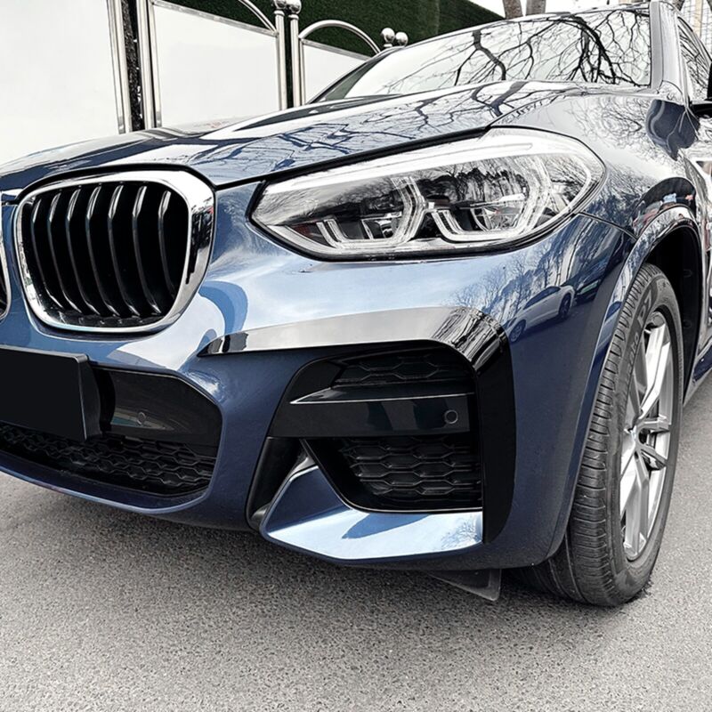 Gloss Black Front Bumper Side Air Vent Trim For BMW X3 X4 G01 G02 19-21 M Sport - Image 3