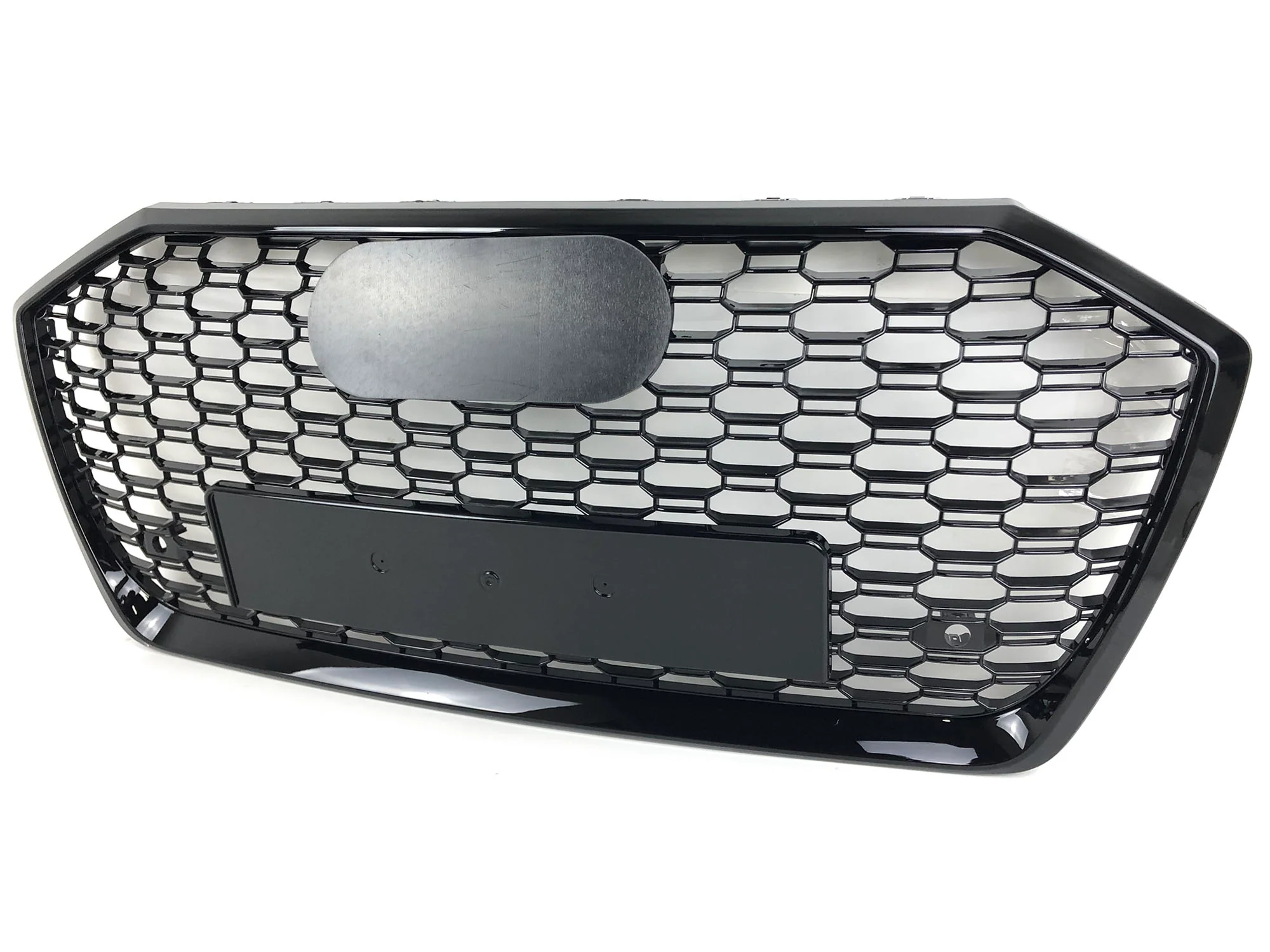 RS6 Style Front Bumper Grille Honeycomb Mesh For Audi A6 S6 C8 2019-2024 - Image 6