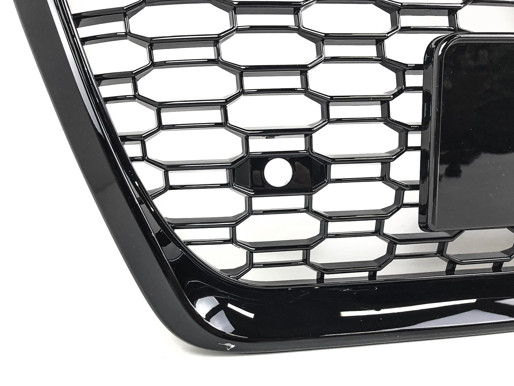 RS6 Style Front Bumper Grille Honeycomb Mesh For Audi A6 S6 C8 2019-2024 - Image 9