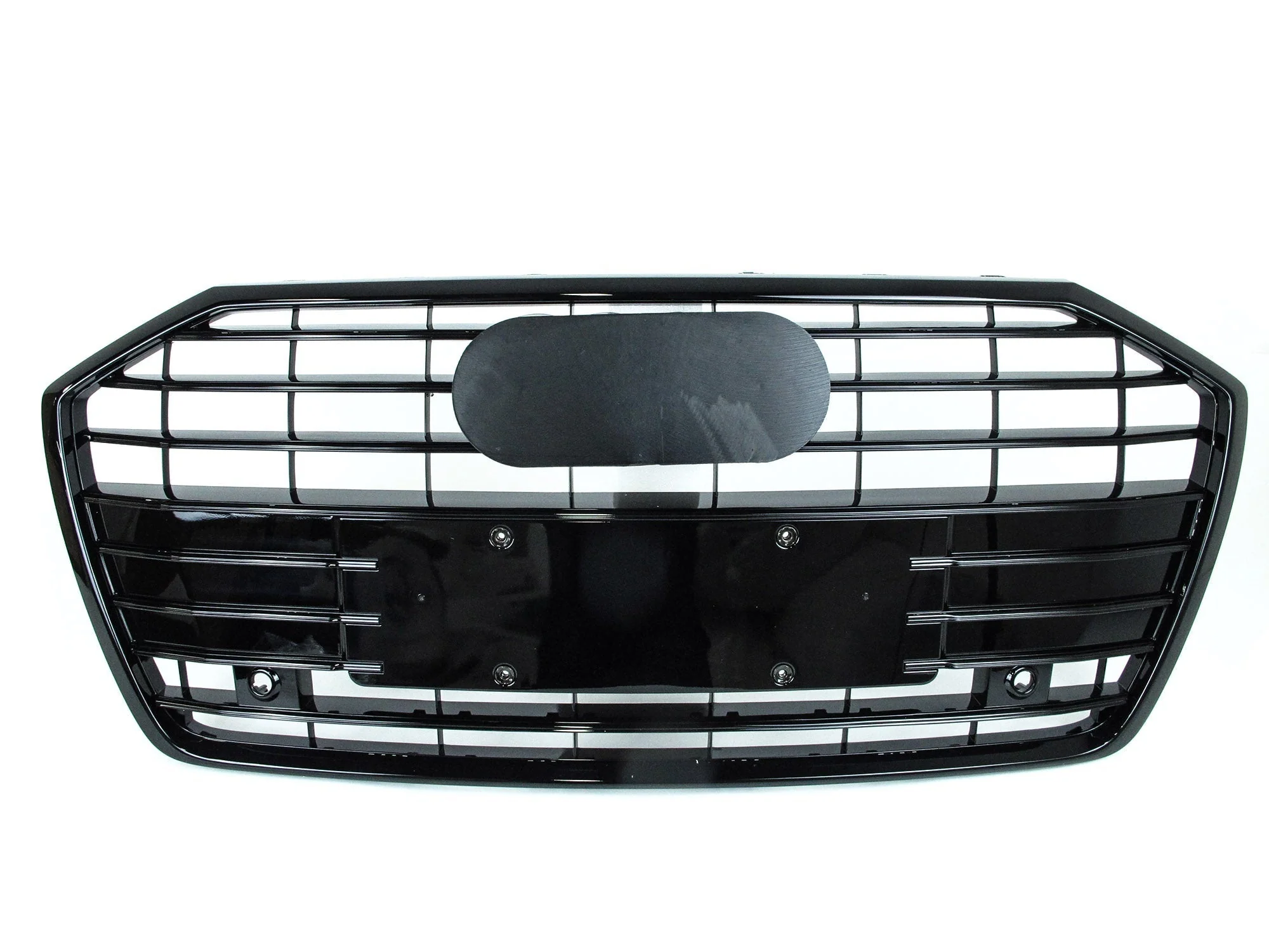 Gloss Black Front Grille for Audi A6 C8 S6 2019-2025 No Camera fg265 - Image 6