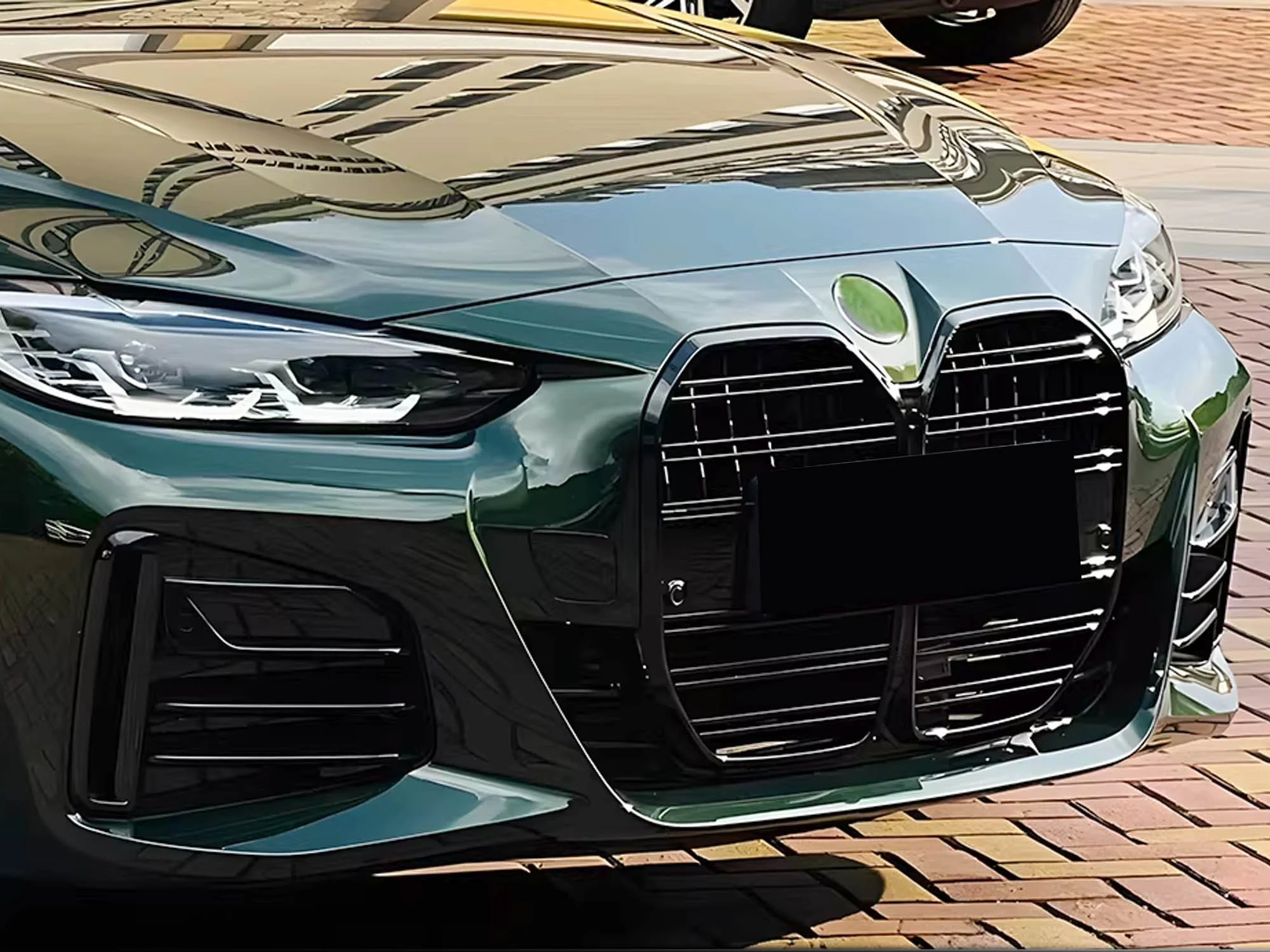 Gloss Black Front Grille Grill Replacement For BMW 4 Series G22 G23 2DR Coupe 2021-2026 w/ ACC - Image 3