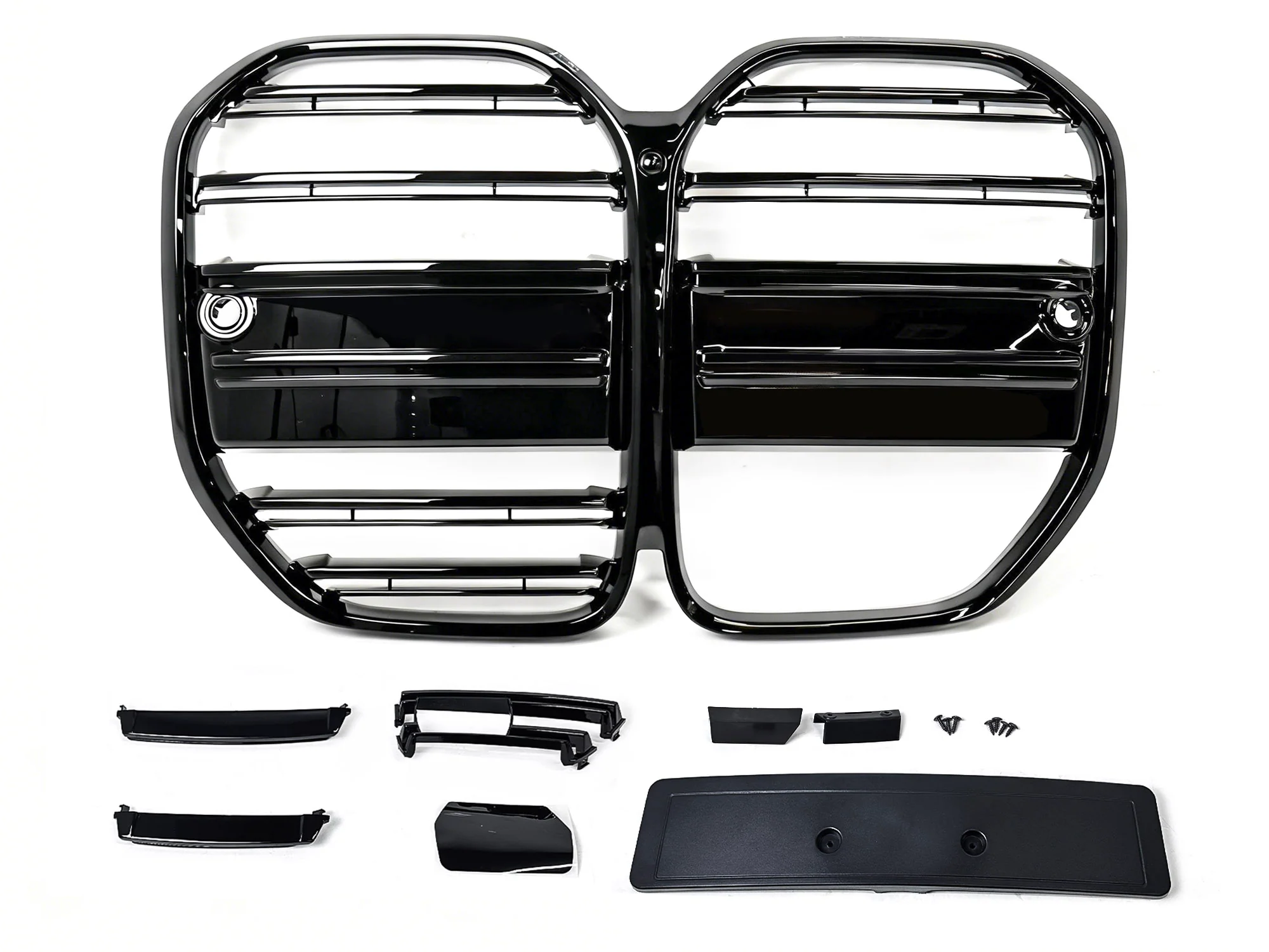Gloss Black Front Grille Grill Replacement For BMW 4 Series G22 G23 2DR Coupe 2021-2026 w/ ACC - Image 4