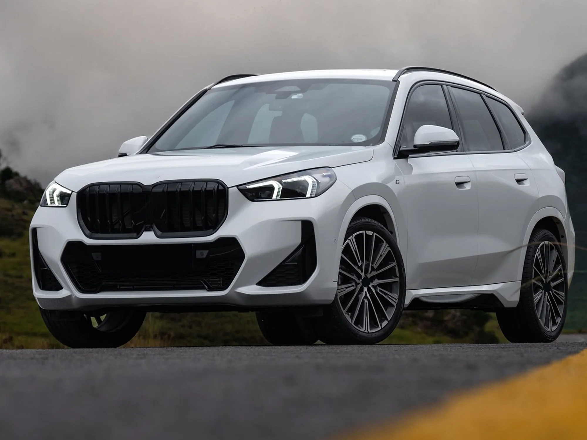 Gloss Black Front Kidney Grille for BMW X1 U11 U12 2023+ - Image 2