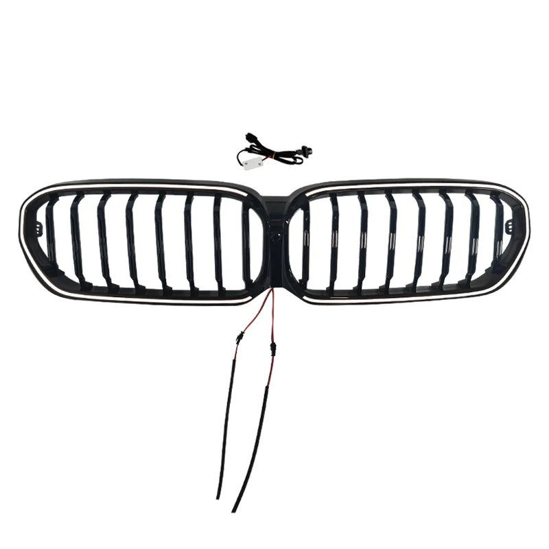 Gloss Black Front Kidney Grille LED Light For 2021-2023 BMW G30 G31 540i 550i