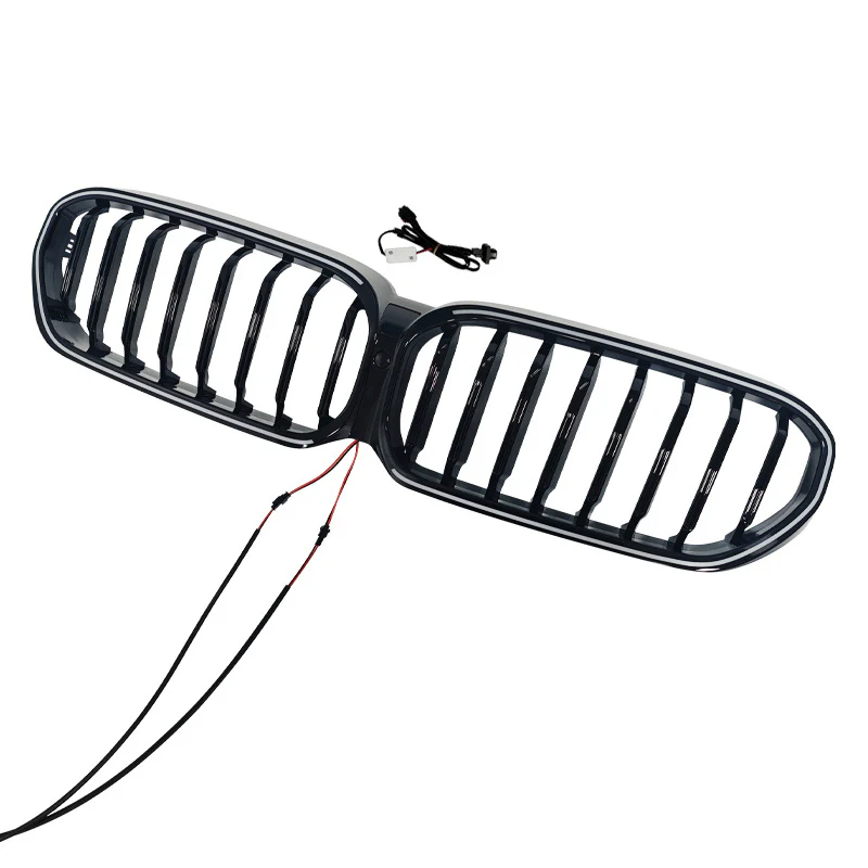 Gloss Black Front Kidney Grille LED Light For 2021-2023 BMW G30 G31 540i 550i - Image 2