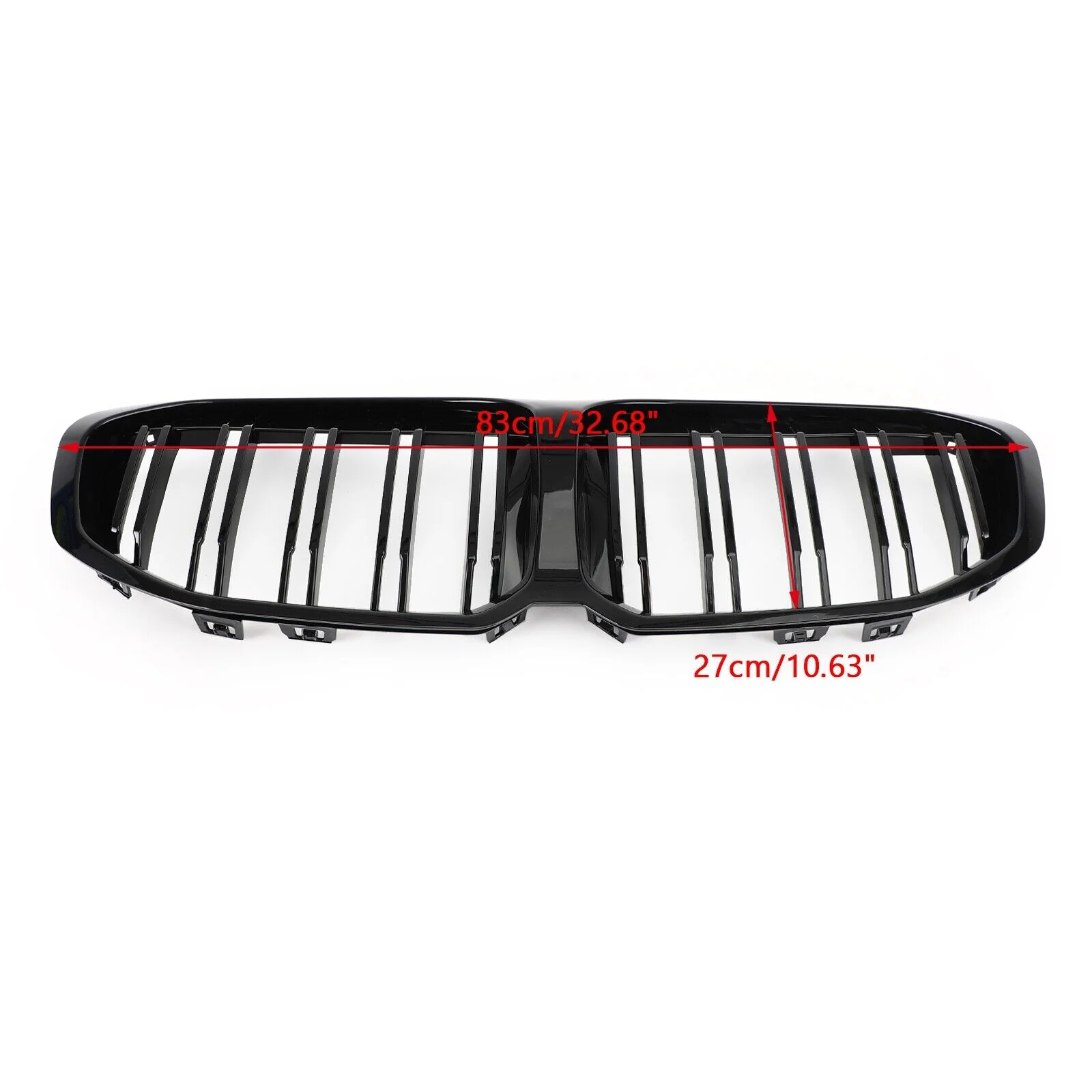 Gloss Black Front Kidney Hood Grille For BMW F40 1-Series 2020-2024 - Image 4