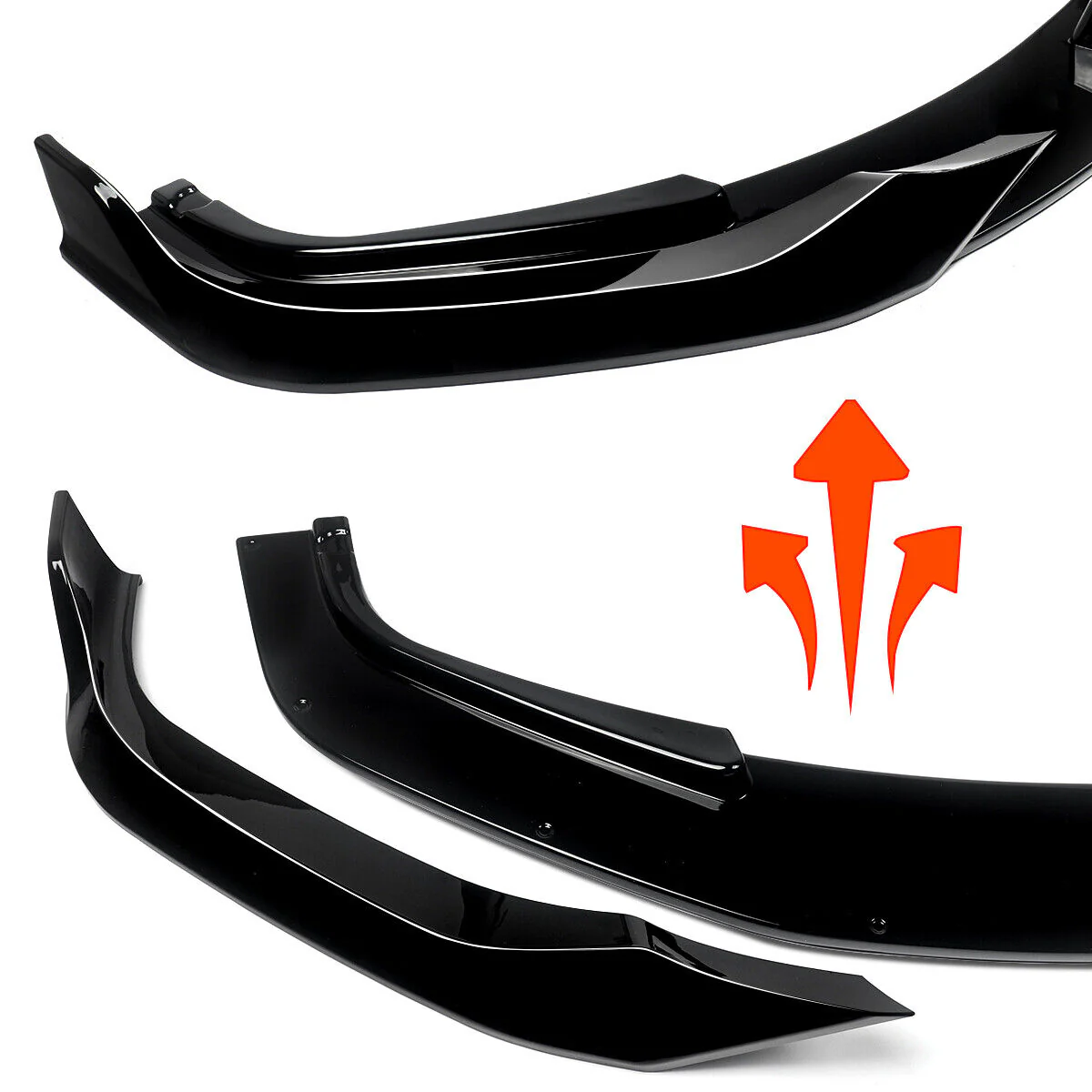 Gloss Black Front Lip Bumper Splitter For BMW 8 Series G14 G15 G16 M-Sport 2020-2024 - Image 4
