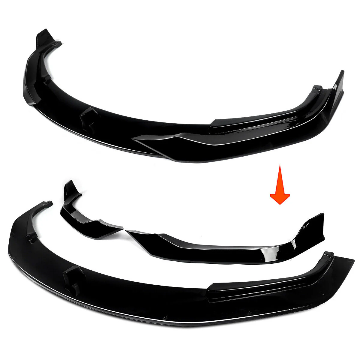 Gloss Black Front Lip Bumper Splitter For BMW 8 Series G14 G15 G16 M-Sport 2020-2024 - Image 5