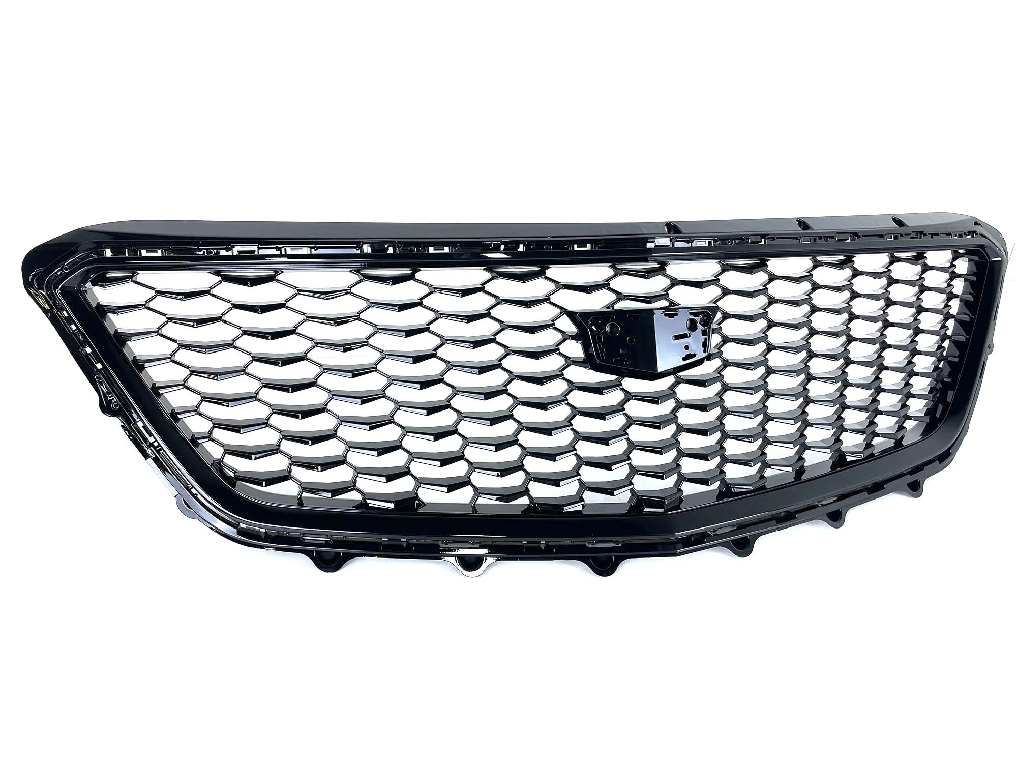Gloss Black Front Upper Grill Honeycomb for Cadillac XT4 2019-2023 w/o Camera - Image 4
