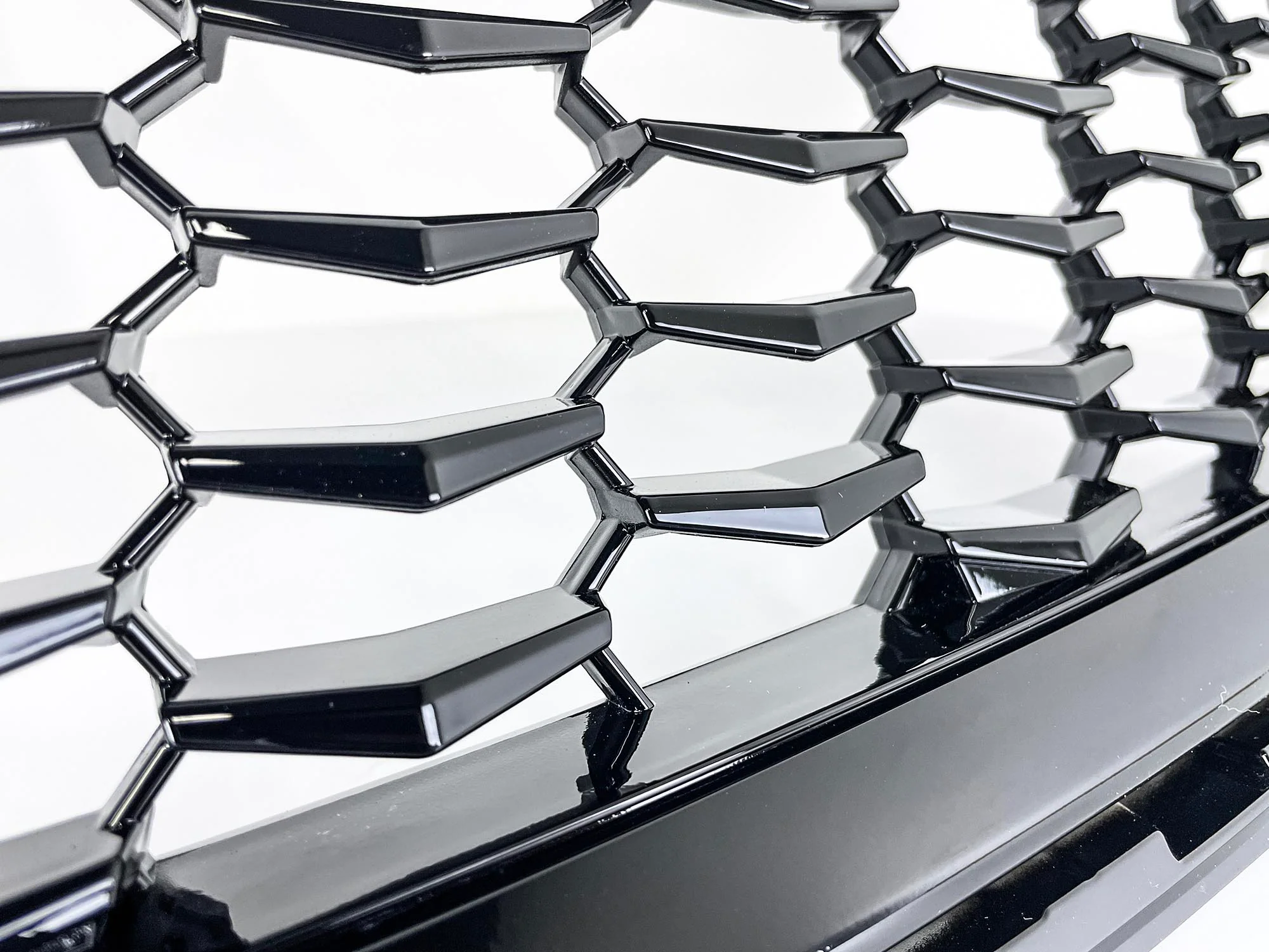 Gloss Black Front Upper Grill Honeycomb for Cadillac XT4 2019-2023 w/o Camera - Image 9