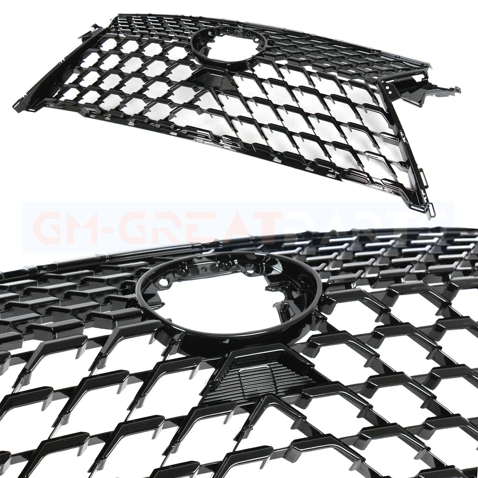 Gloss Black Front Upper Grille for 2016-2019 Lexus RX350 RX450H RX350L - Image 5