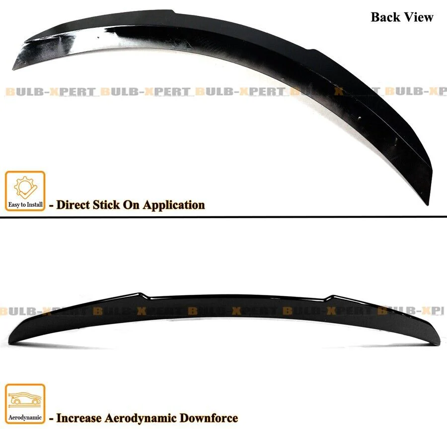 Gloss Black Highkick Duckbill Rear Trunk Spoiler Wing For 2017-2022 Infiniti Q60 Coupe - Image 2