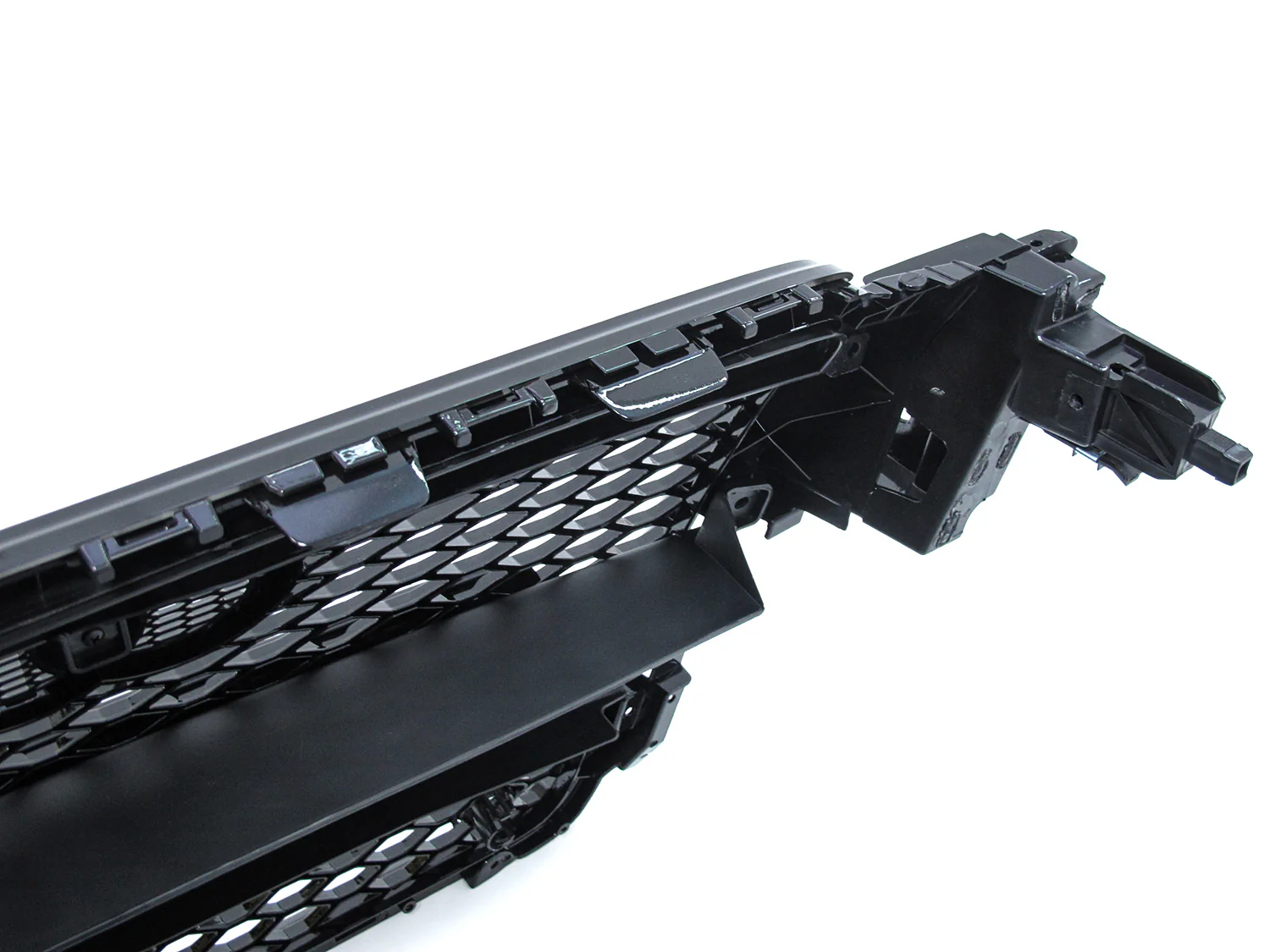 Gloss Black Honeycomb Front Grille For AUDI A5 B8 S5 8T 2008 2009-2012 - Image 10
