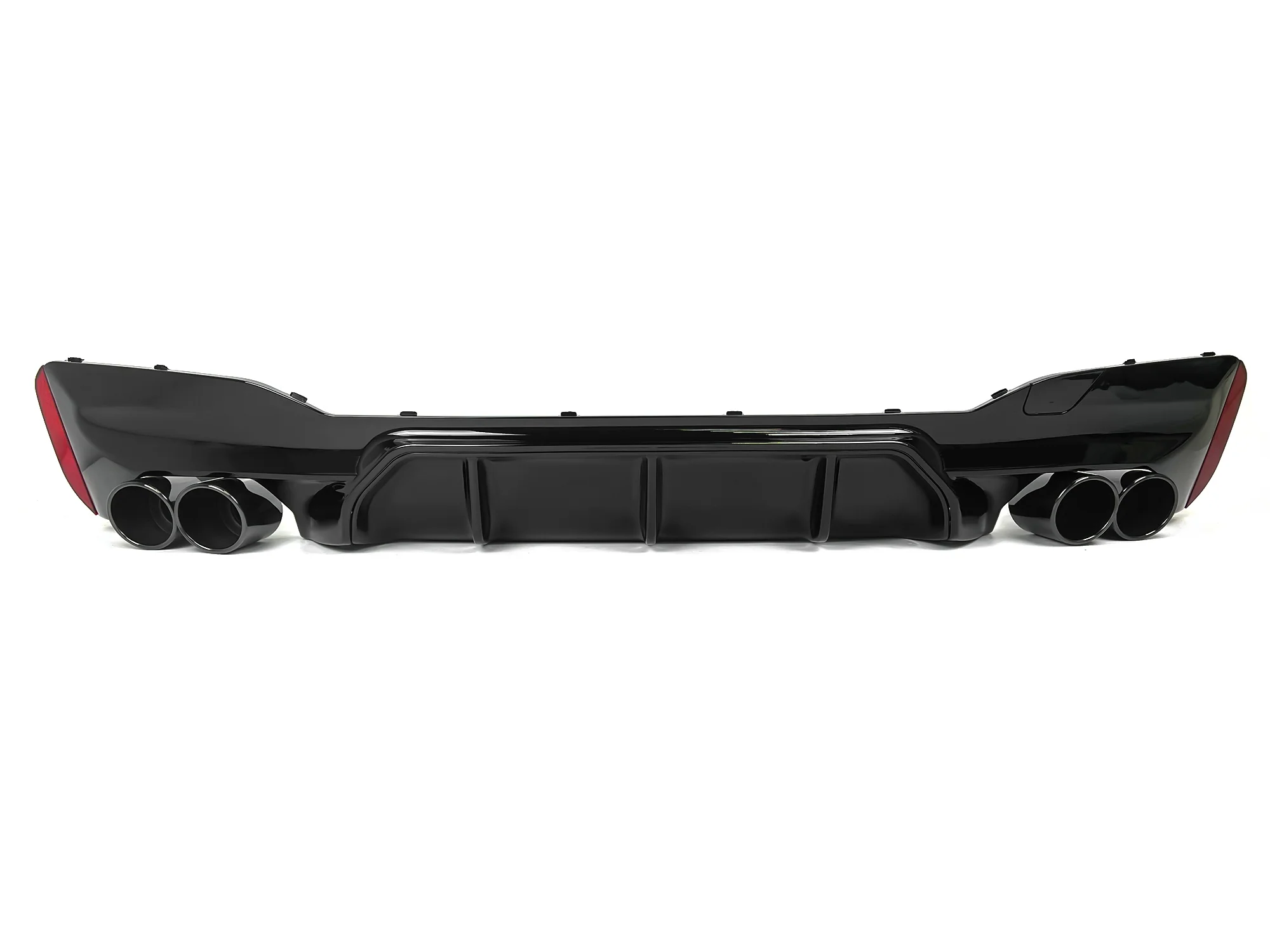 Gloss Black M5 Style Rear Diffuser + Exhaust Tips For BMW G30 540i M-Sport 2017-2023 - Image 4