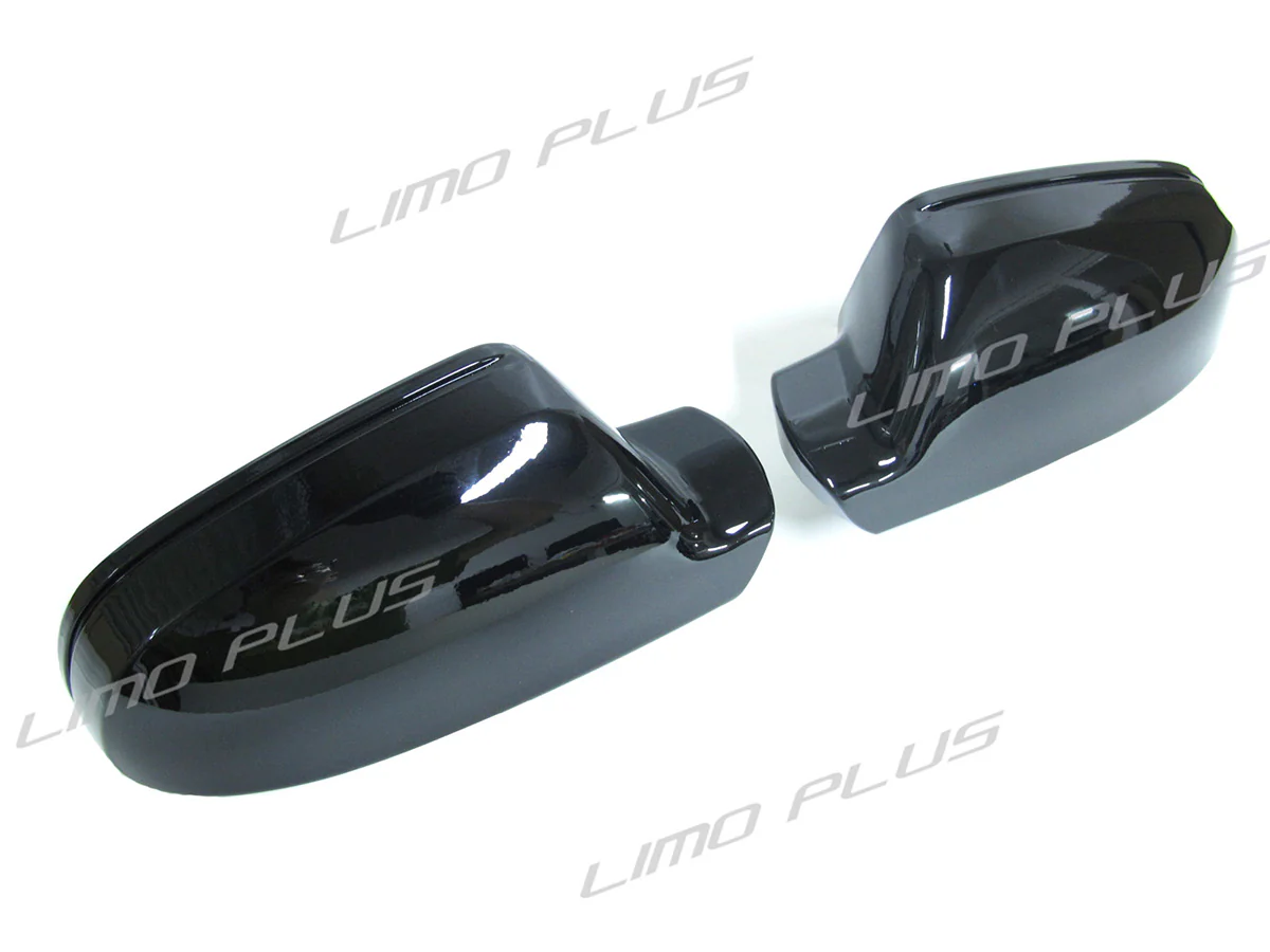 Pair For 2013-2016 AUDI A4 S4 RS4 A5 8T S5 B8.5 Gloss Black Mirror Caps Cover w/o Lane Assist - Image 9