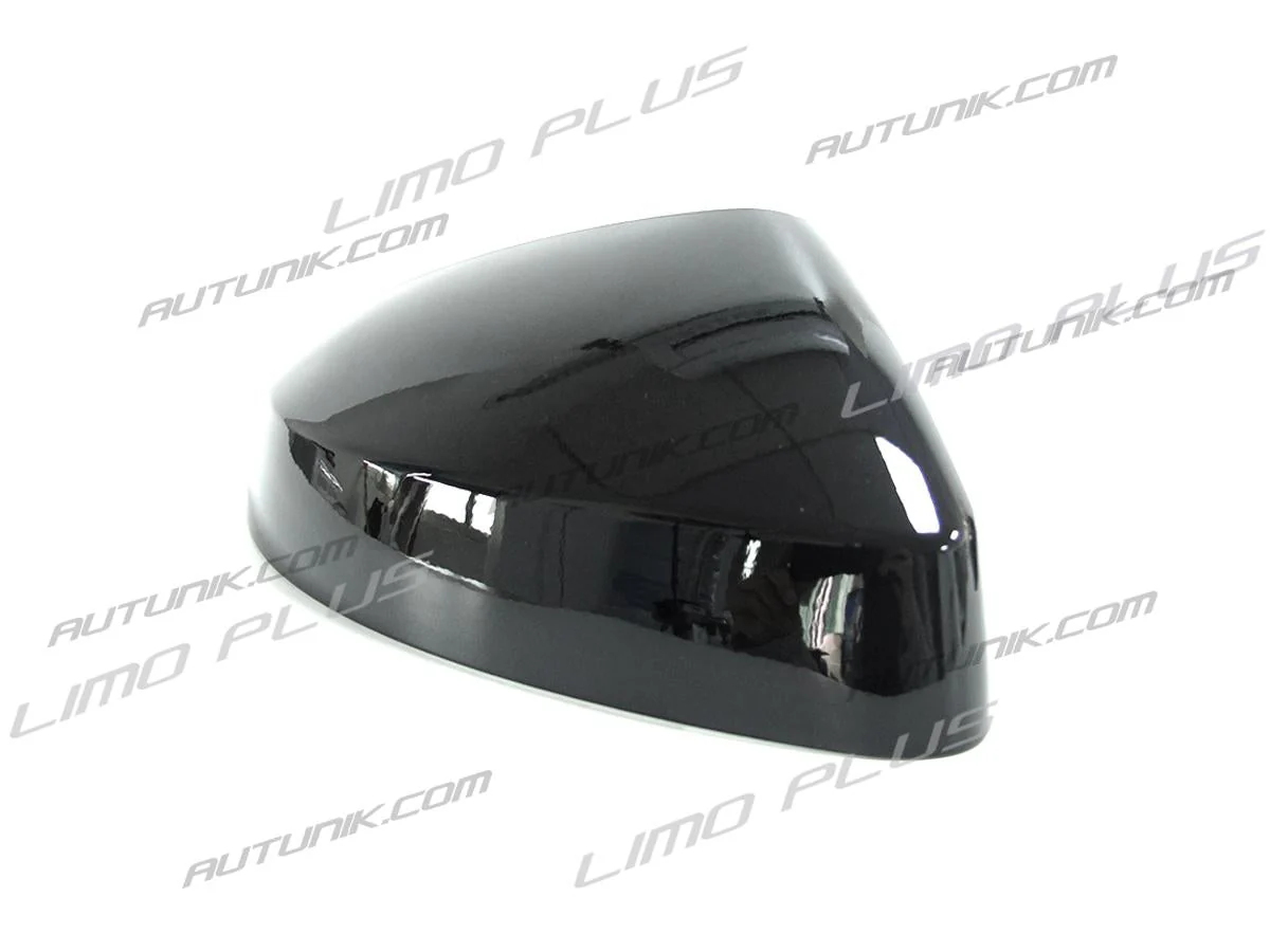 2x For 2013-2020 AUDI A3 8V S3 RS3 No Lane Assist Gloss Black Side Mirror Cover Caps Replacement - Image 9