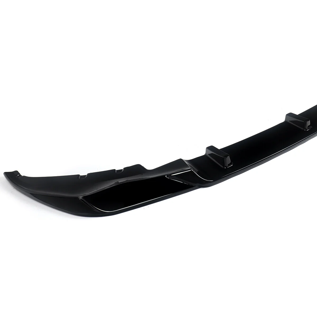 Gloss Black R Style Front Bumper Lip Spoiler for 2019–2022 BMW 7-Series G11 G12 w/ M-Sport Bumper - Image 6