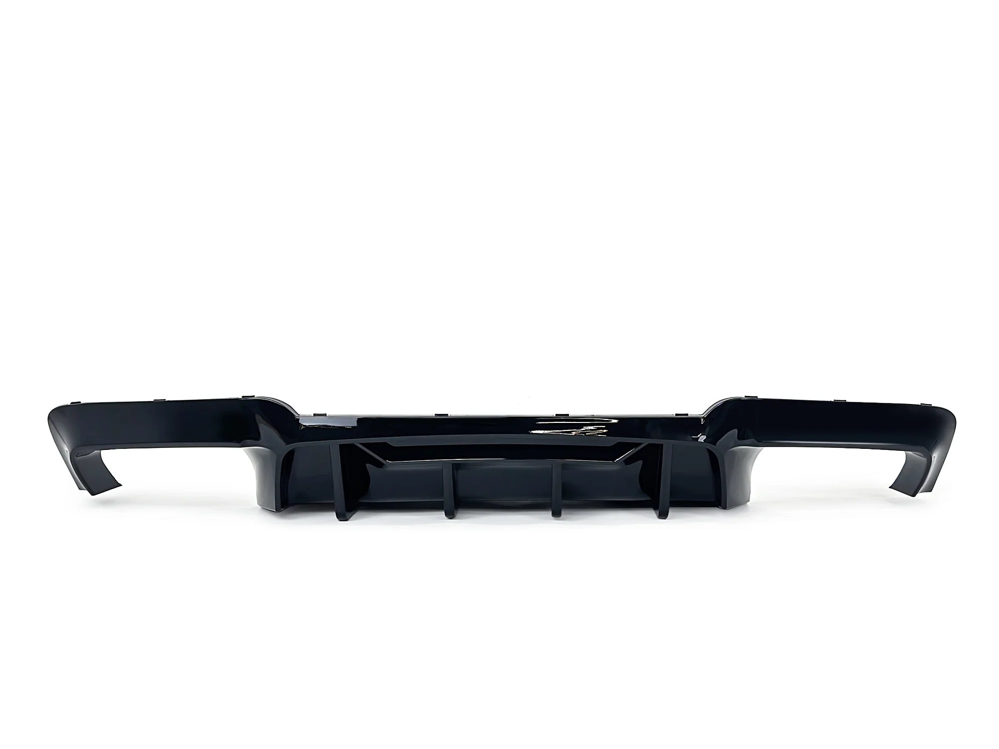 Gloss Black Rear Bumper Diffuser Lip Fit For 2012-2016 BMW 5 Series F10 - Image 2