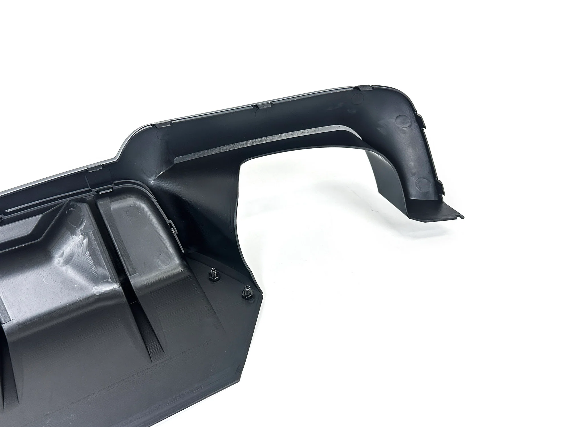 Gloss Black Rear Bumper Diffuser Lip Fit For 2012-2016 BMW 5 Series F10 - Image 8