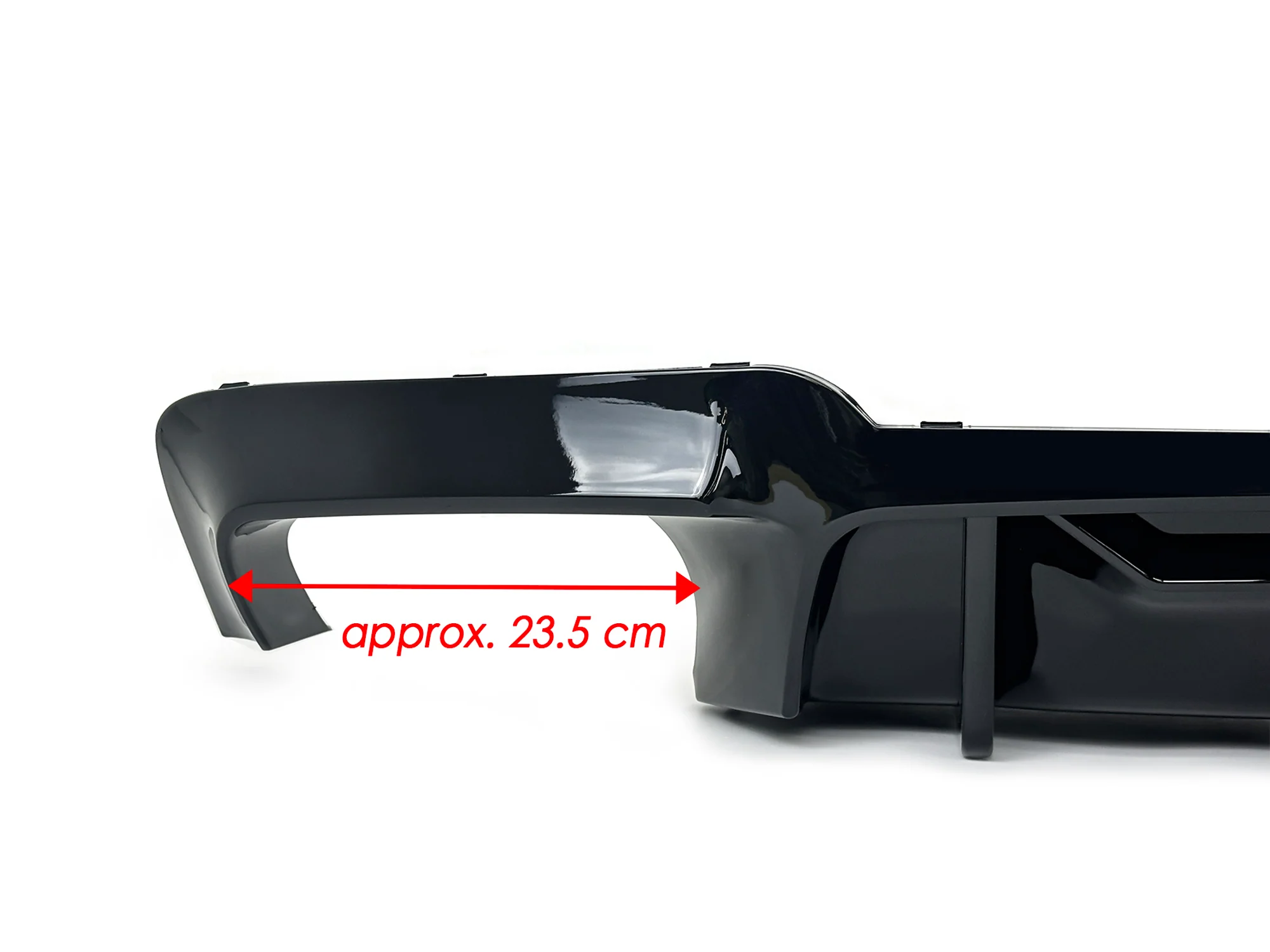 Gloss Black Rear Bumper Diffuser Lip Fit For 2012-2016 BMW 5 Series F10 - Image 9