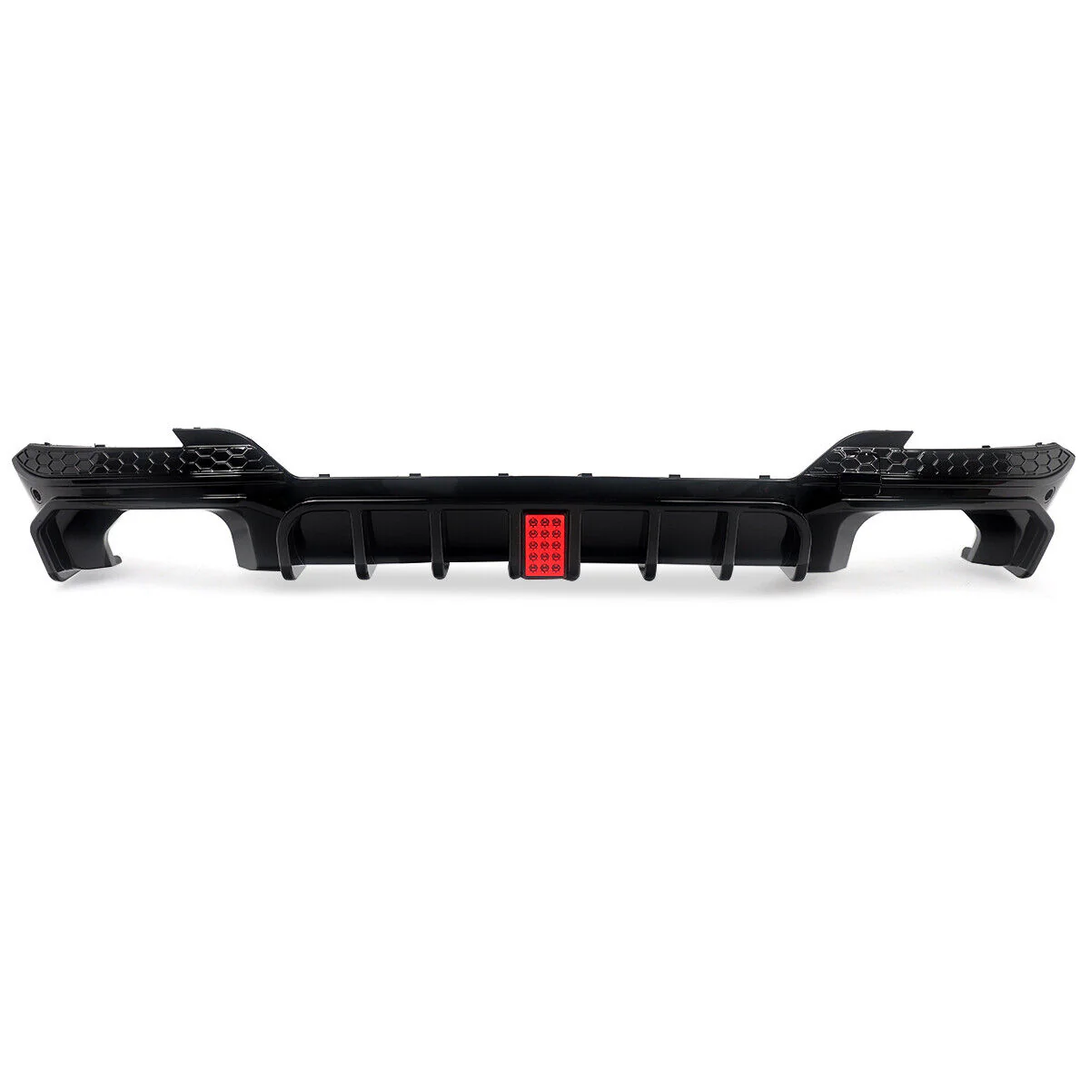 Gloss Black Rear Bumper Diffuser Lip W/LED Light For BMW X3 M40i G01 LCI 2022-2024 - Image 11