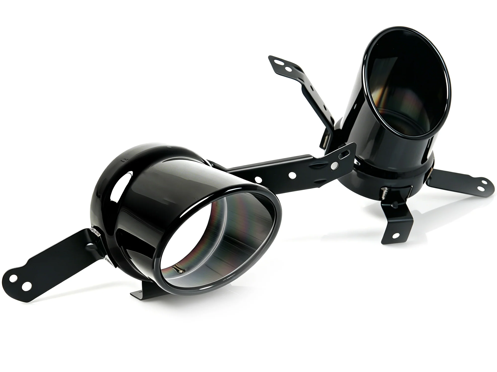 Gloss Black Rear Bumper Exhaust Tip Muffler For Alfa Romeo Giulia 2017-2026 Base Ti - Image 4
