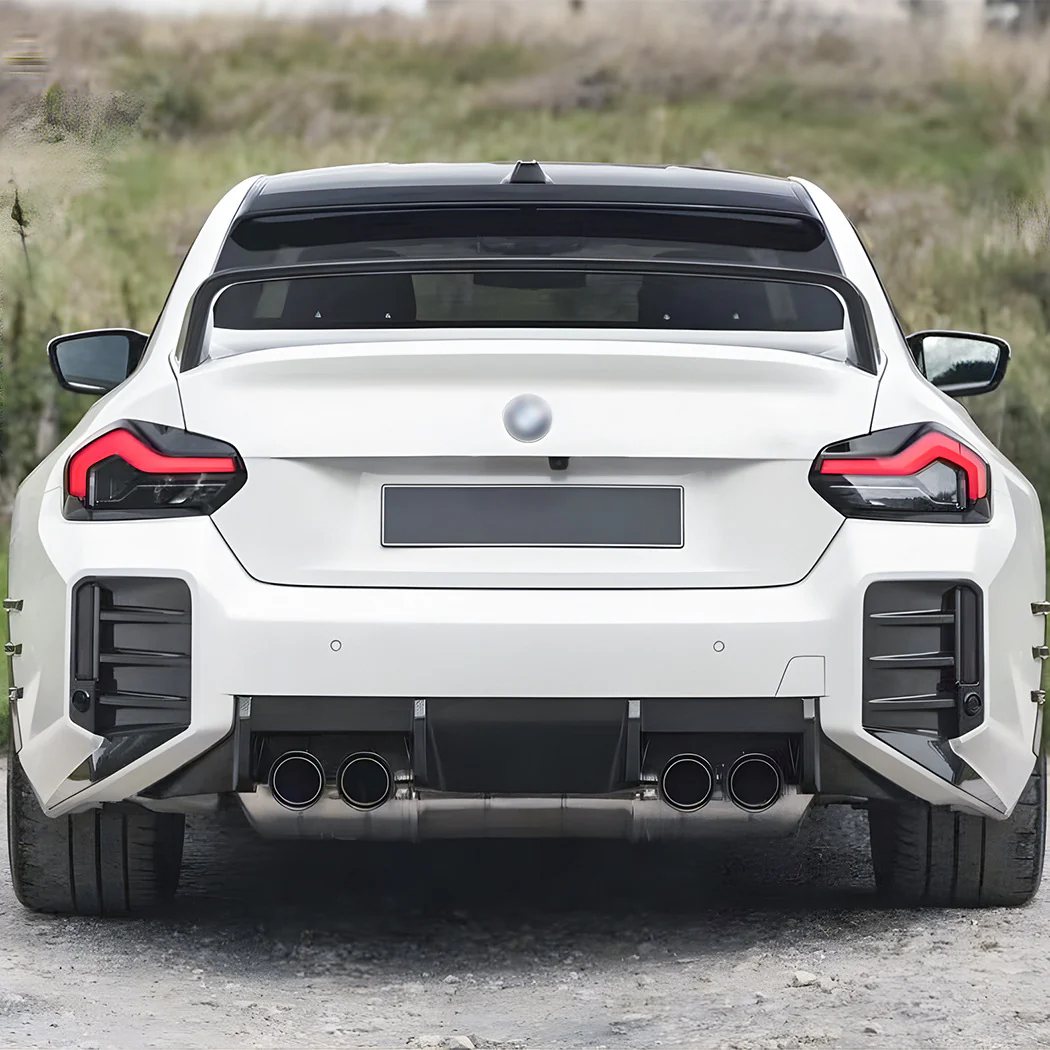 Gloss Black Rear Bumper Side Vent Canards for BMW M2 G87 2023 2024 - Image 3